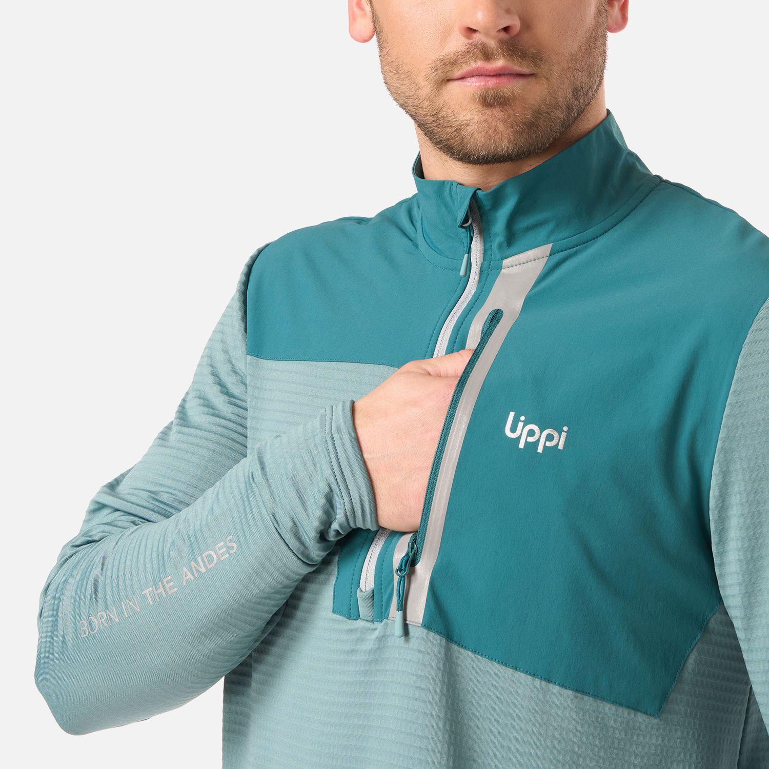 Polerón Hombre Karova Nano-F 1/4 Zip Turquesa Lippi V26-3