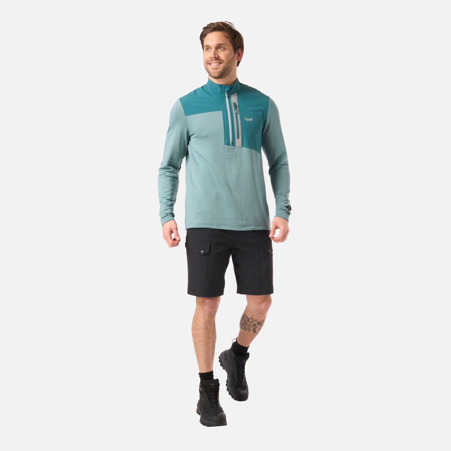 Polerón Hombre Karova Nano-F 1/4 Zip Turquesa Lippi V26-5