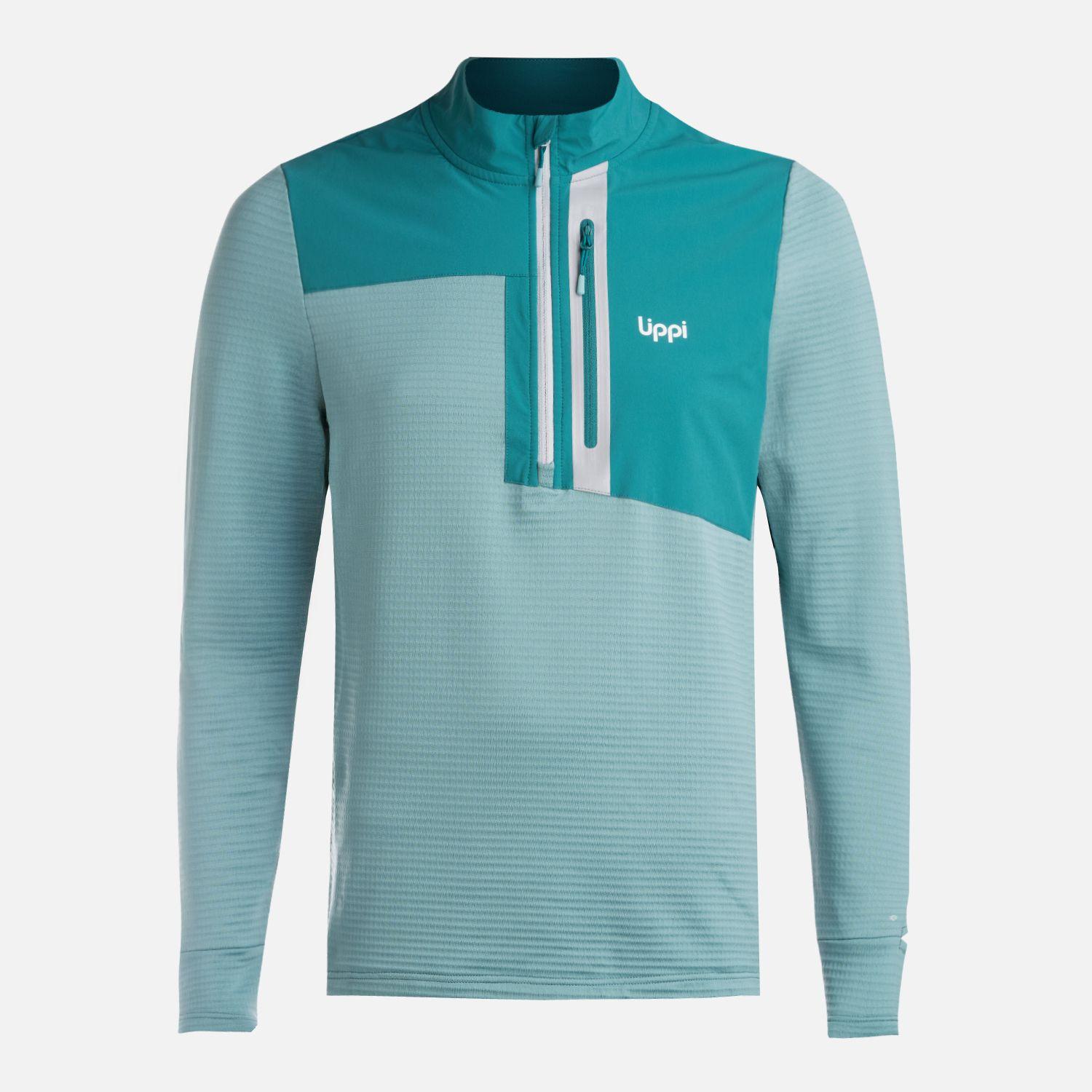 Polerón Hombre Karova Nano-F 1/4 Zip Turquesa Lippi V26-6