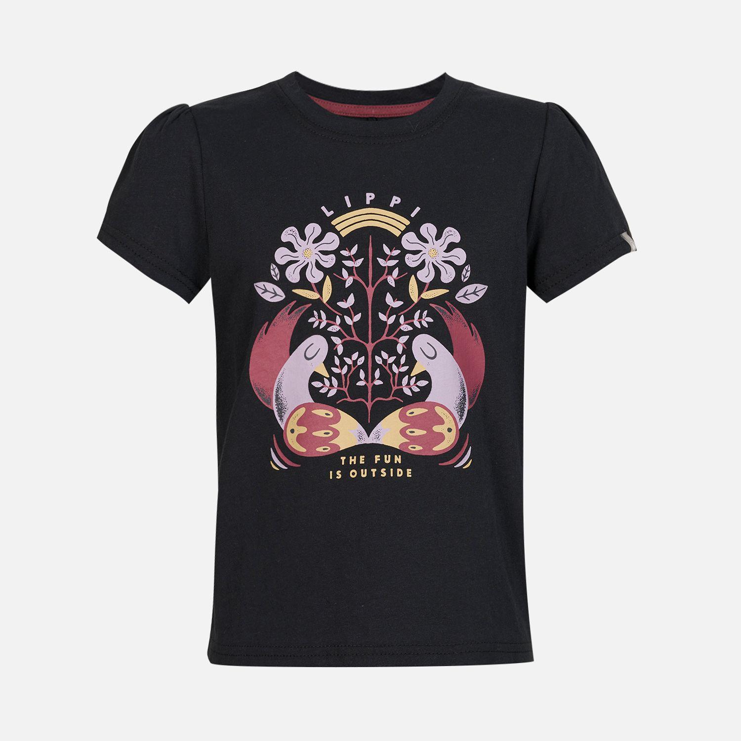 Polera Niña Country T-Shirt Negro Lippi-0