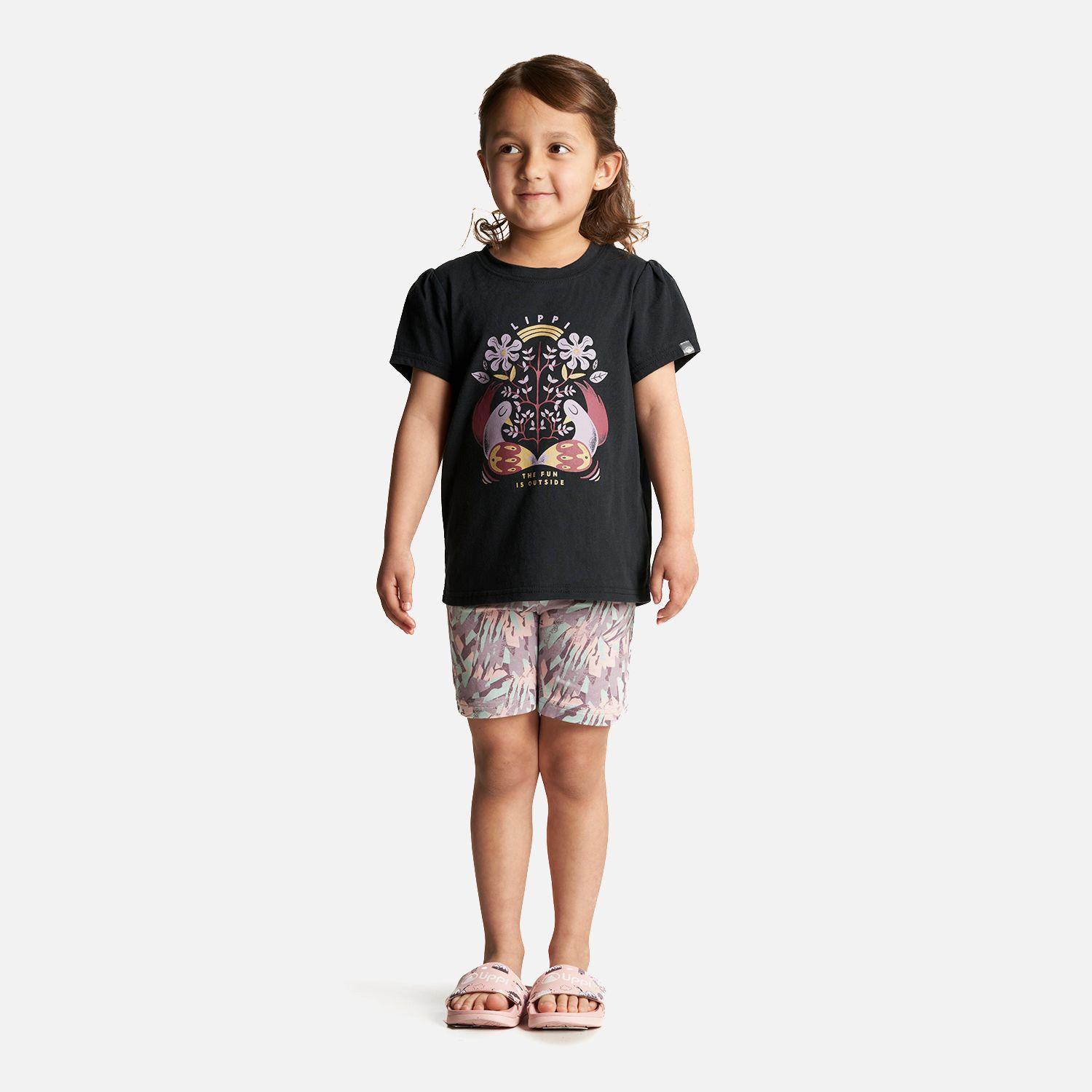 Polera Niña Country T-Shirt Negro Lippi-3