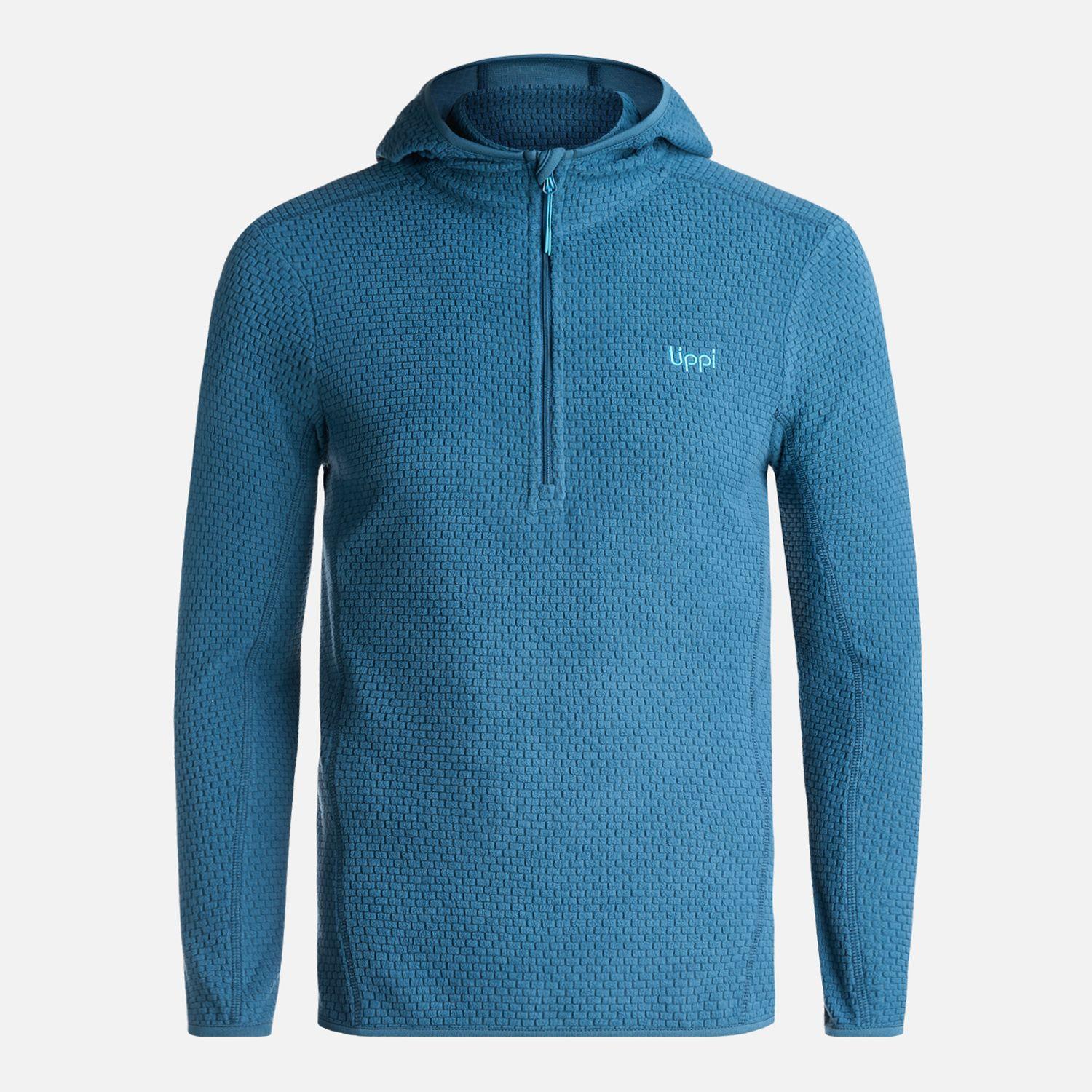 Poleron Teen Boy Mild Nano-F 14 Zip Hoody Petroleo Lippi-0