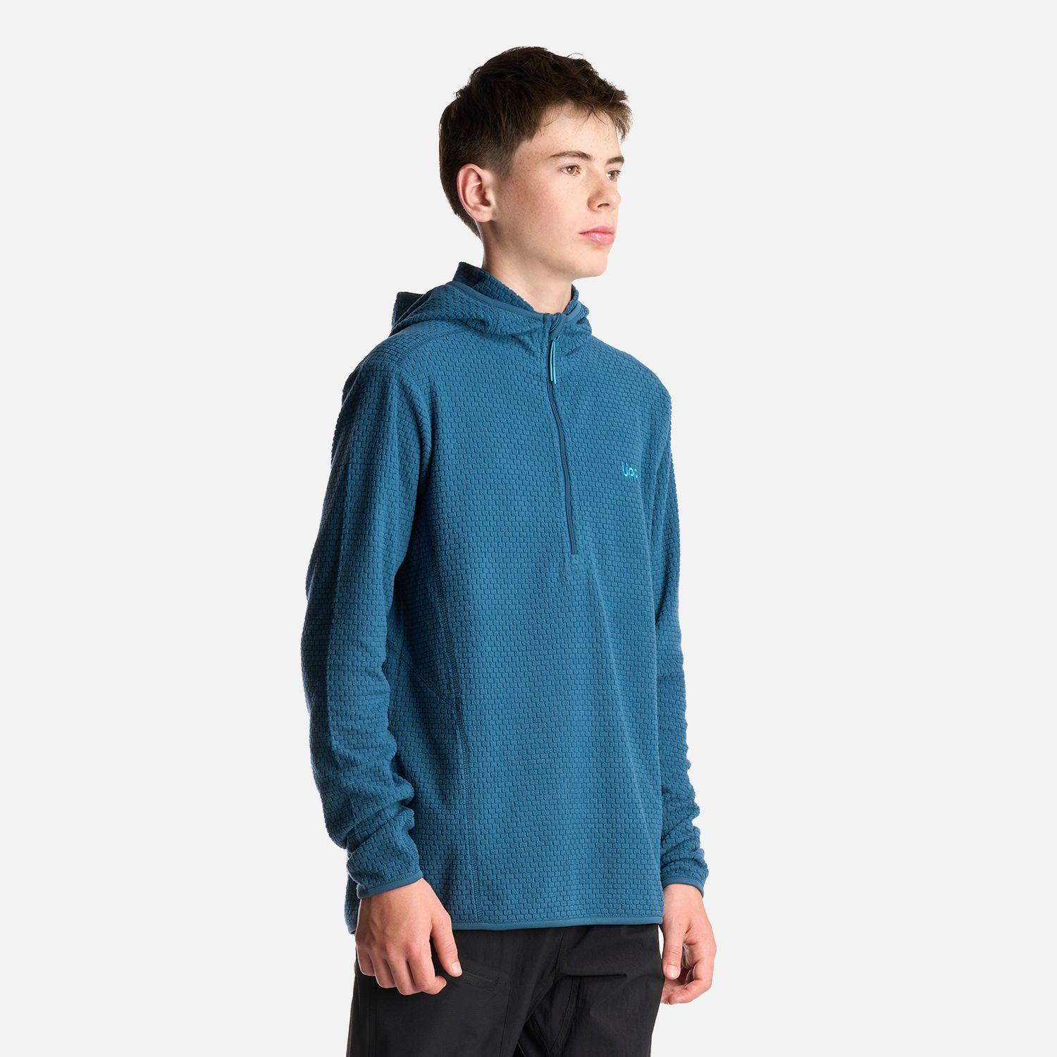 Poleron Teen Boy Mild Nano-F 14 Zip Hoody Petroleo Lippi-2