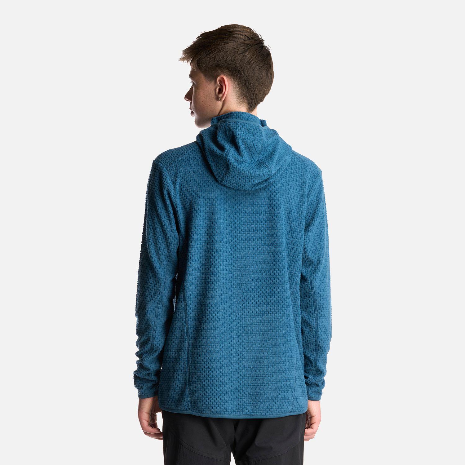 Poleron Teen Boy Mild Nano-F 14 Zip Hoody Petroleo Lippi-3