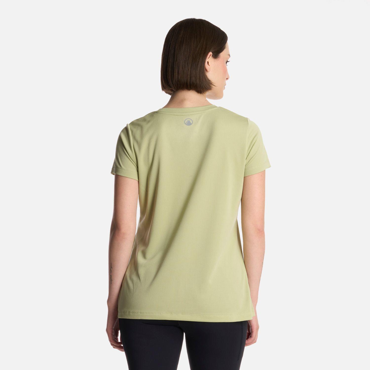 Polera Mujer Core Q-Dry T-Shirt Verde Claro Lippi-2