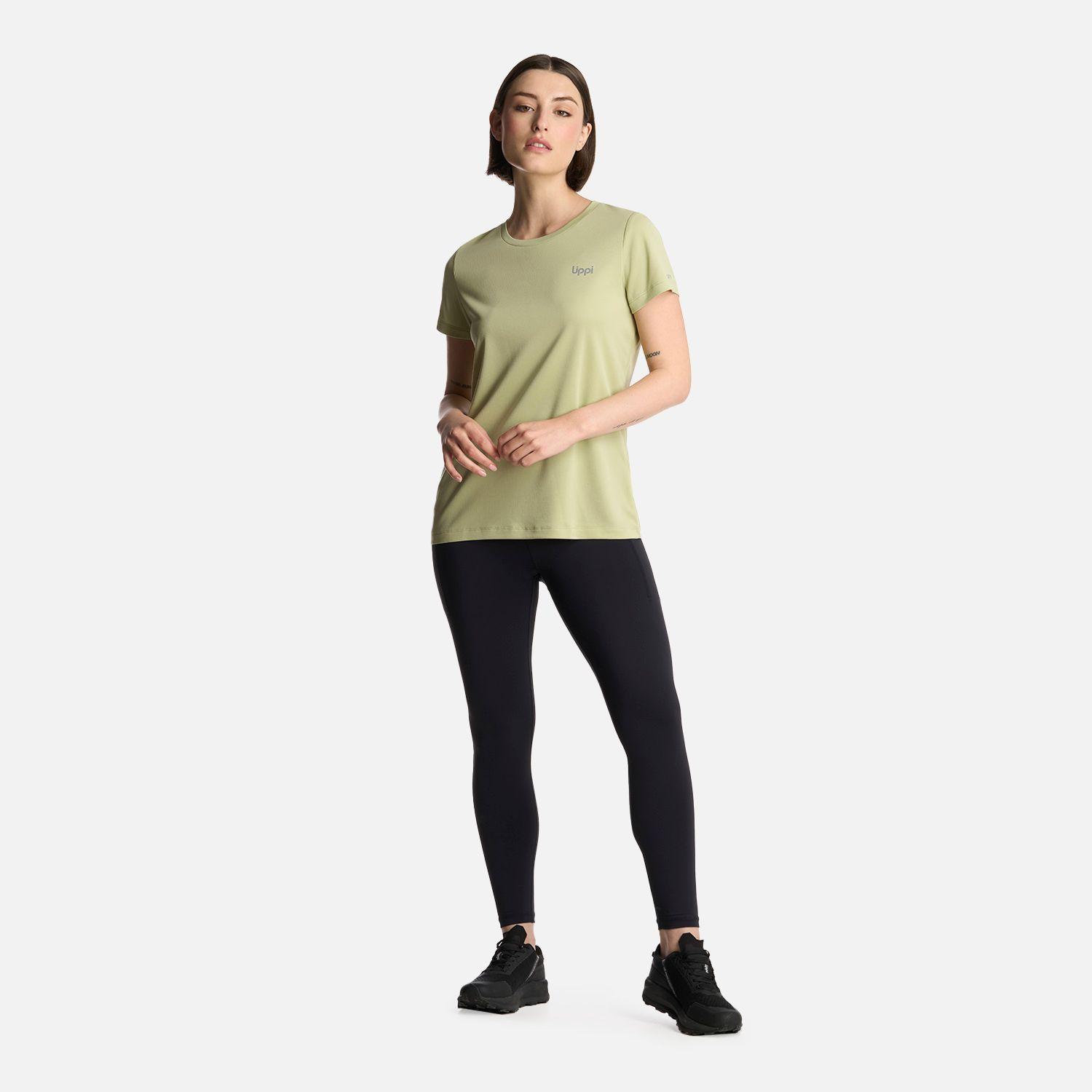 Polera Mujer Core Q-Dry T-Shirt Verde Claro Lippi-4