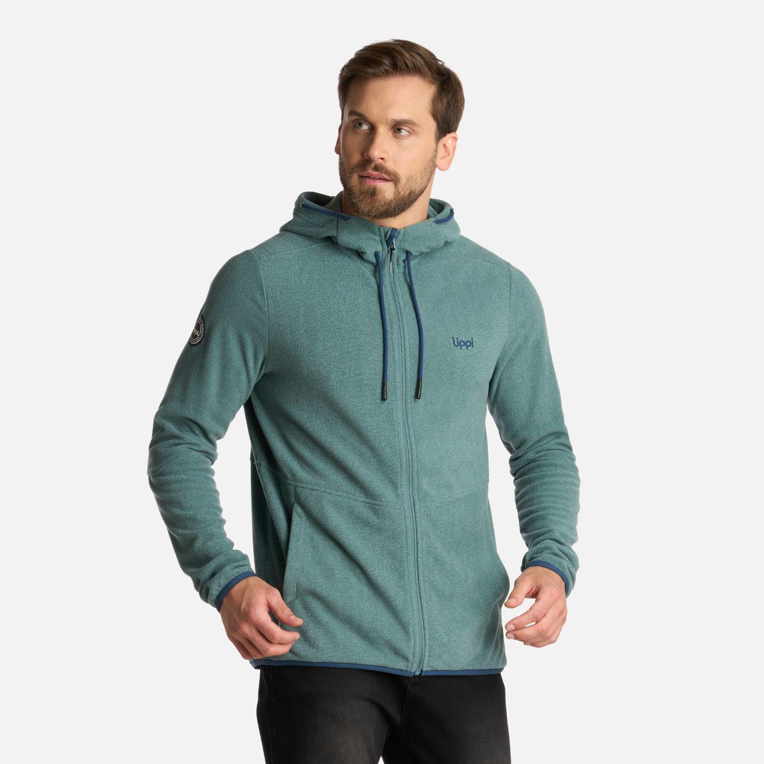 Polar Hombre Stripes NanoF Full Zip Hoody Petroleo Lippi I25-1