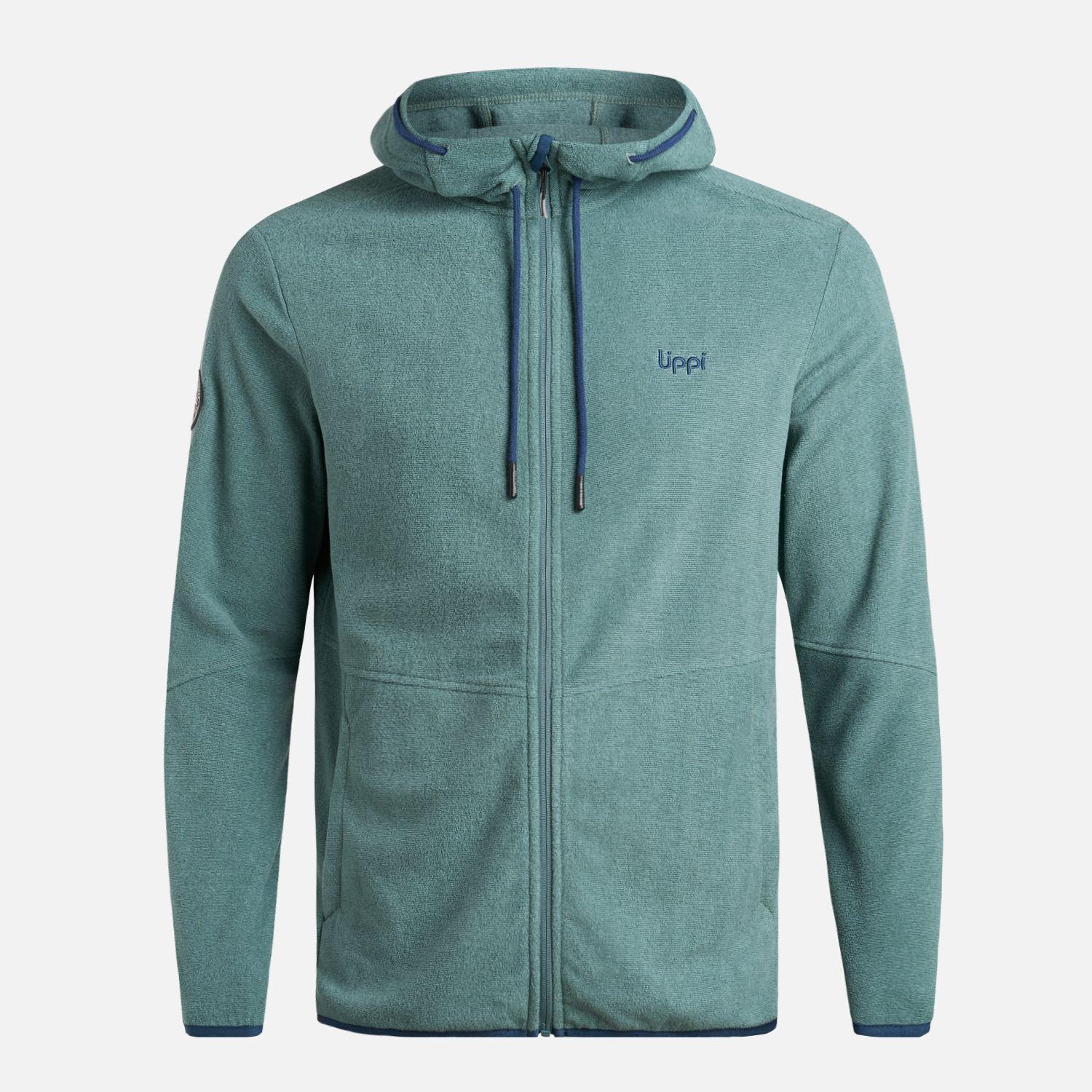 Polar Hombre Stripes NanoF Full Zip Hoody Petroleo Lippi I25-6