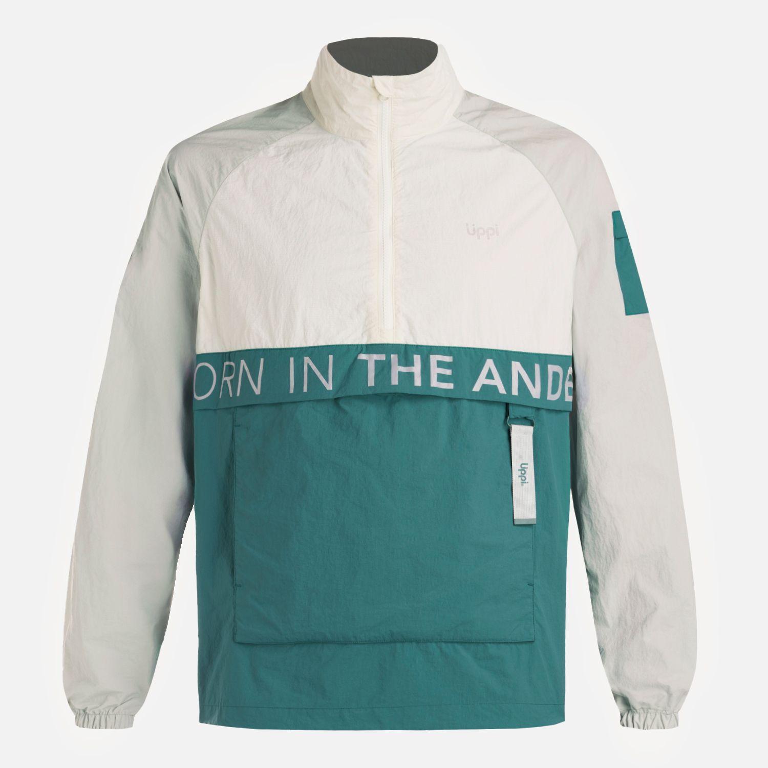 Chaqueta Hombre WindCity WindBreaker 1/4 Zip Jacket Gris Lippi V26-8