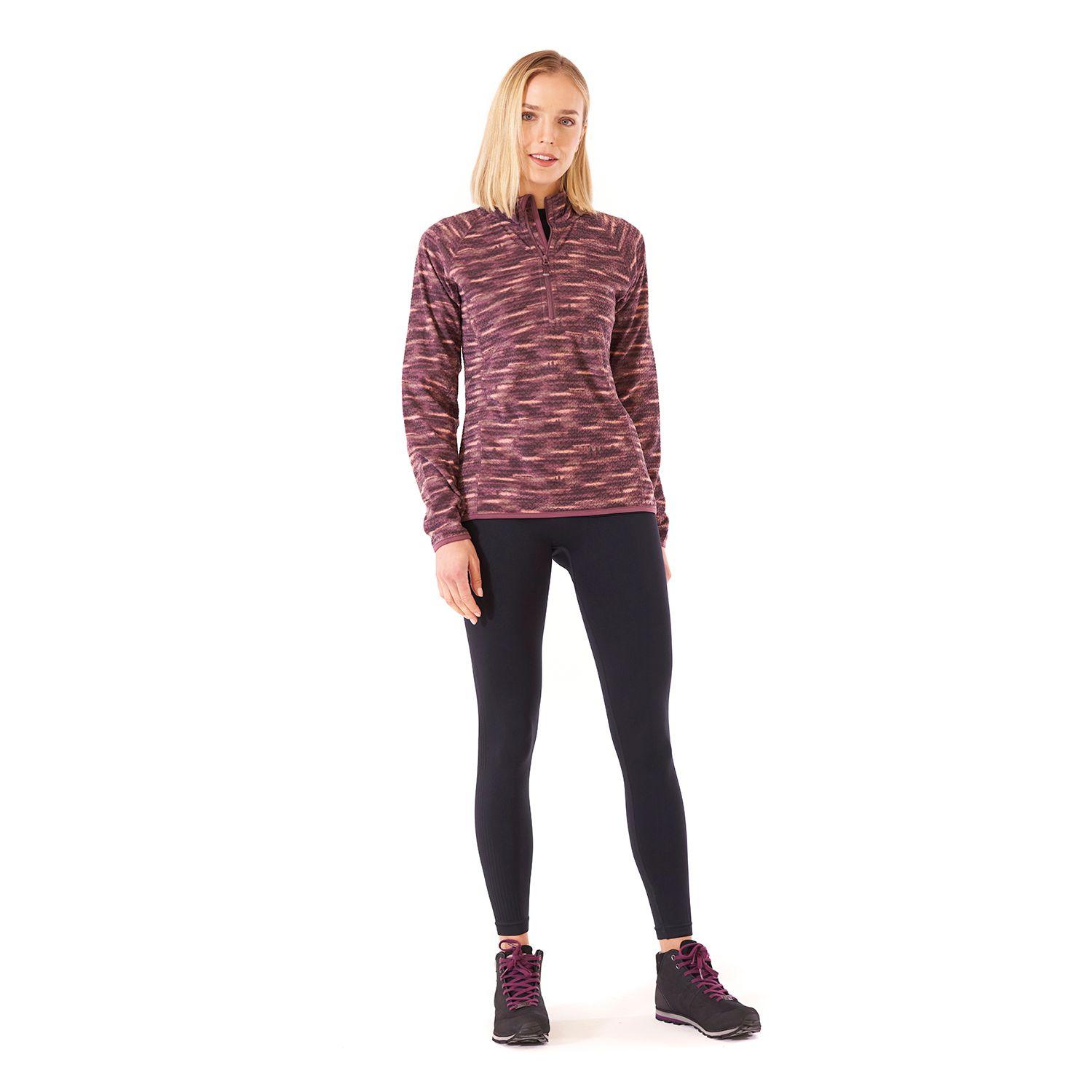 Poleron Mujer Jacaranda Nano-F 14 Zip Print Malva Lippi-6