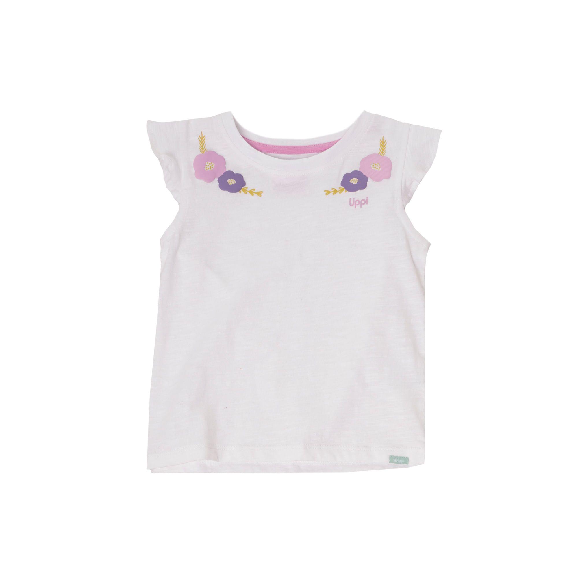 Polera Baby Girl Blossom UV-Stop T-Shirt Blanco Lippi V20-0