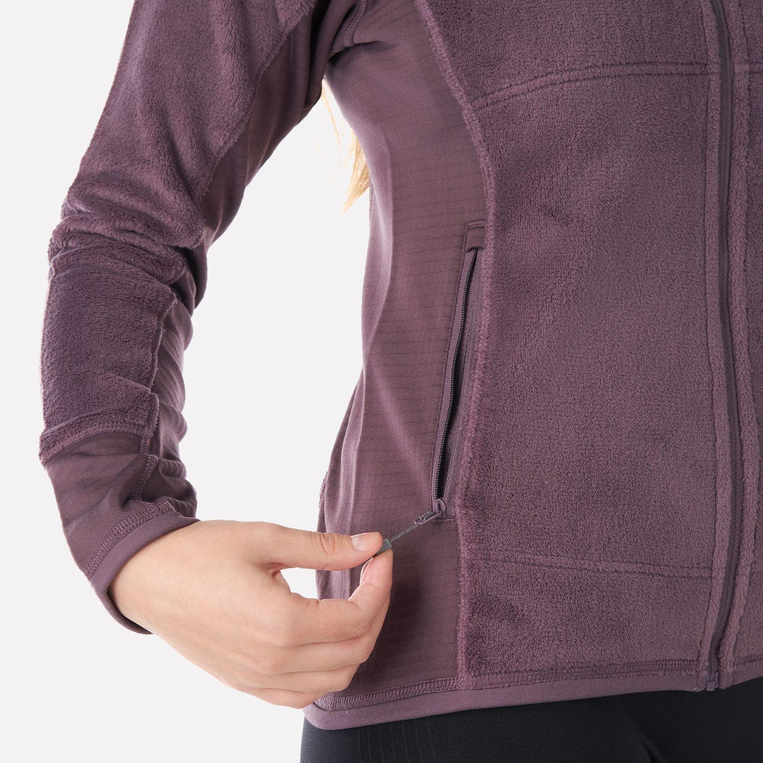 Poleron Mujer Numan Shaggy-Pro Jacket Malva Lippi-4
