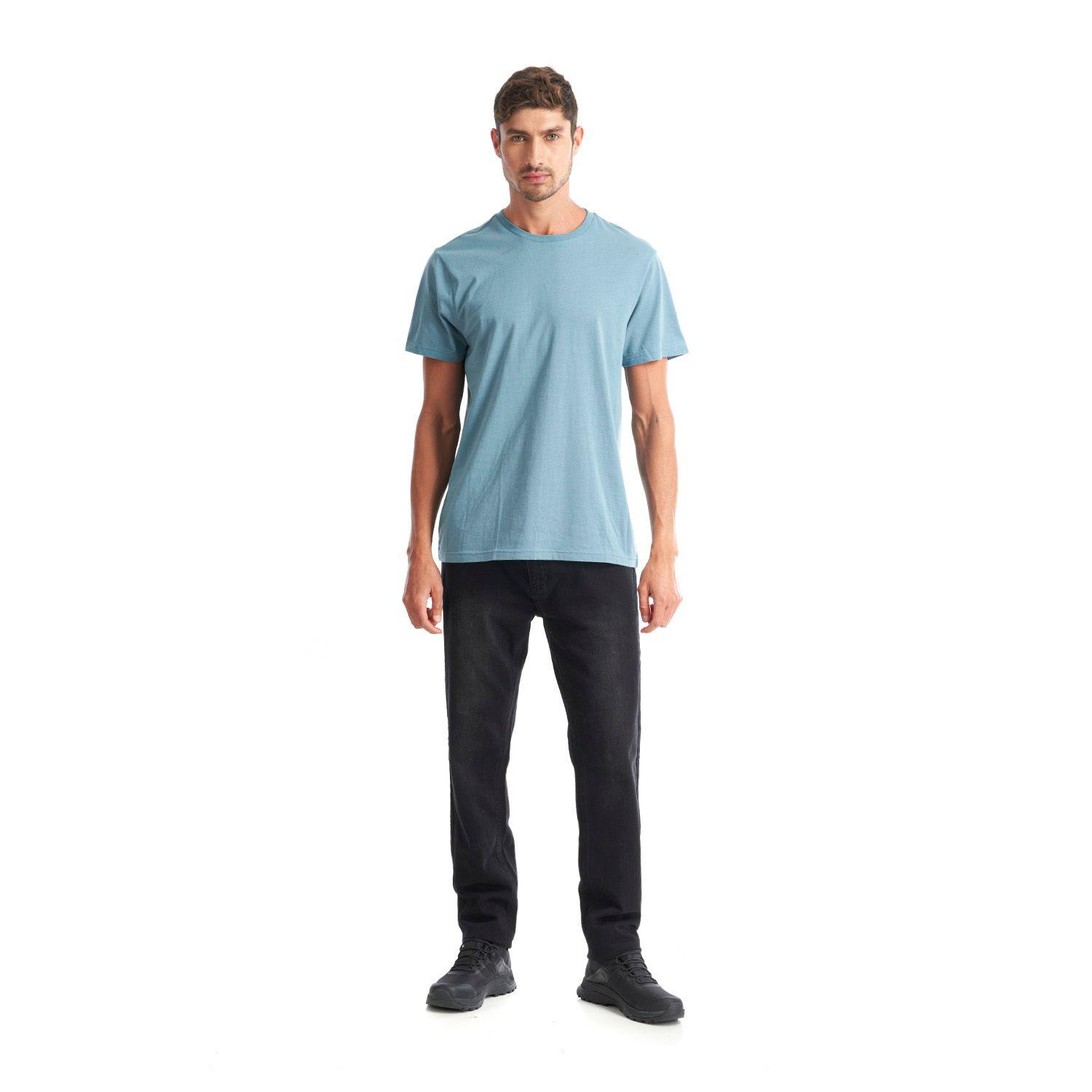 Polera Hombre Liquen Celeste Geography-4