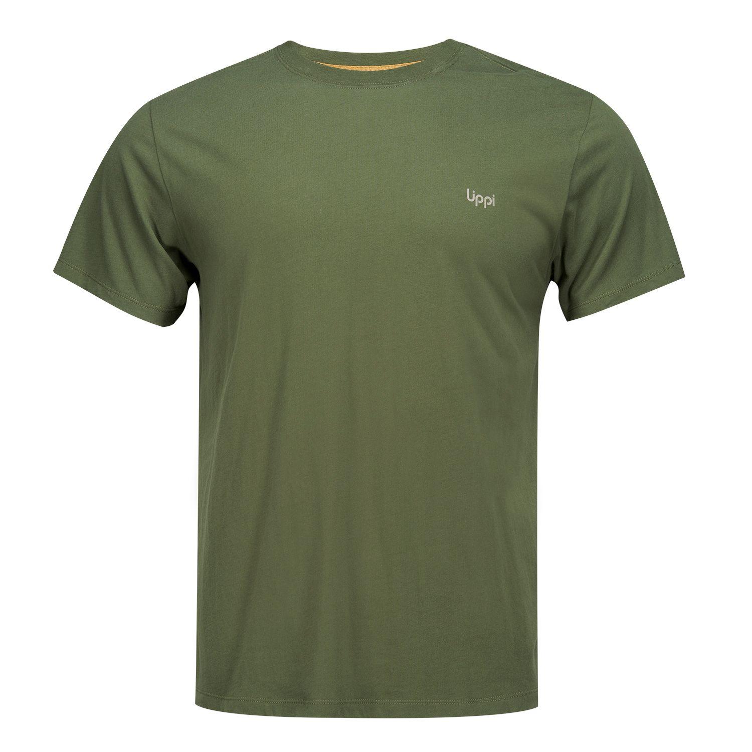 Polera Hombre Terra UV-Stop T-Shirt Verde Militar Lippi-0