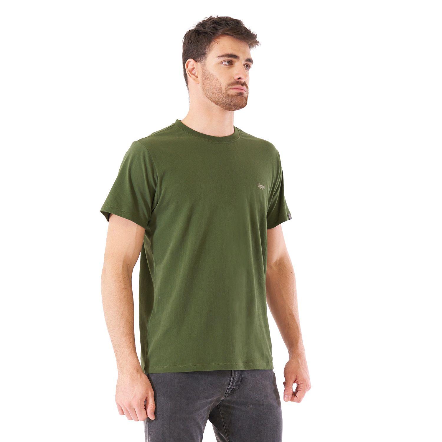 Polera Hombre Terra UV-Stop T-Shirt Verde Militar Lippi-2
