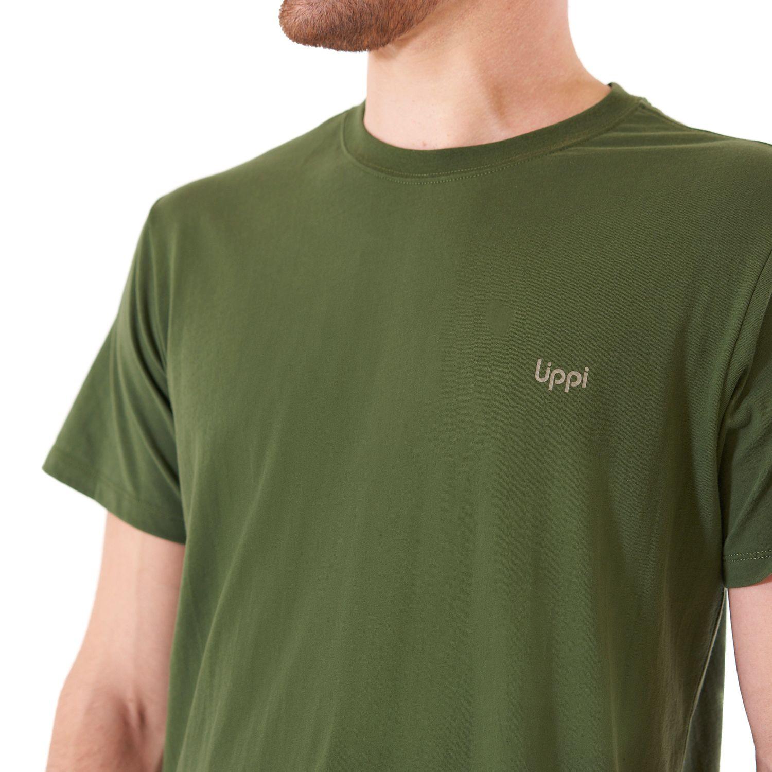 Polera Hombre Terra UV-Stop T-Shirt Verde Militar Lippi-4