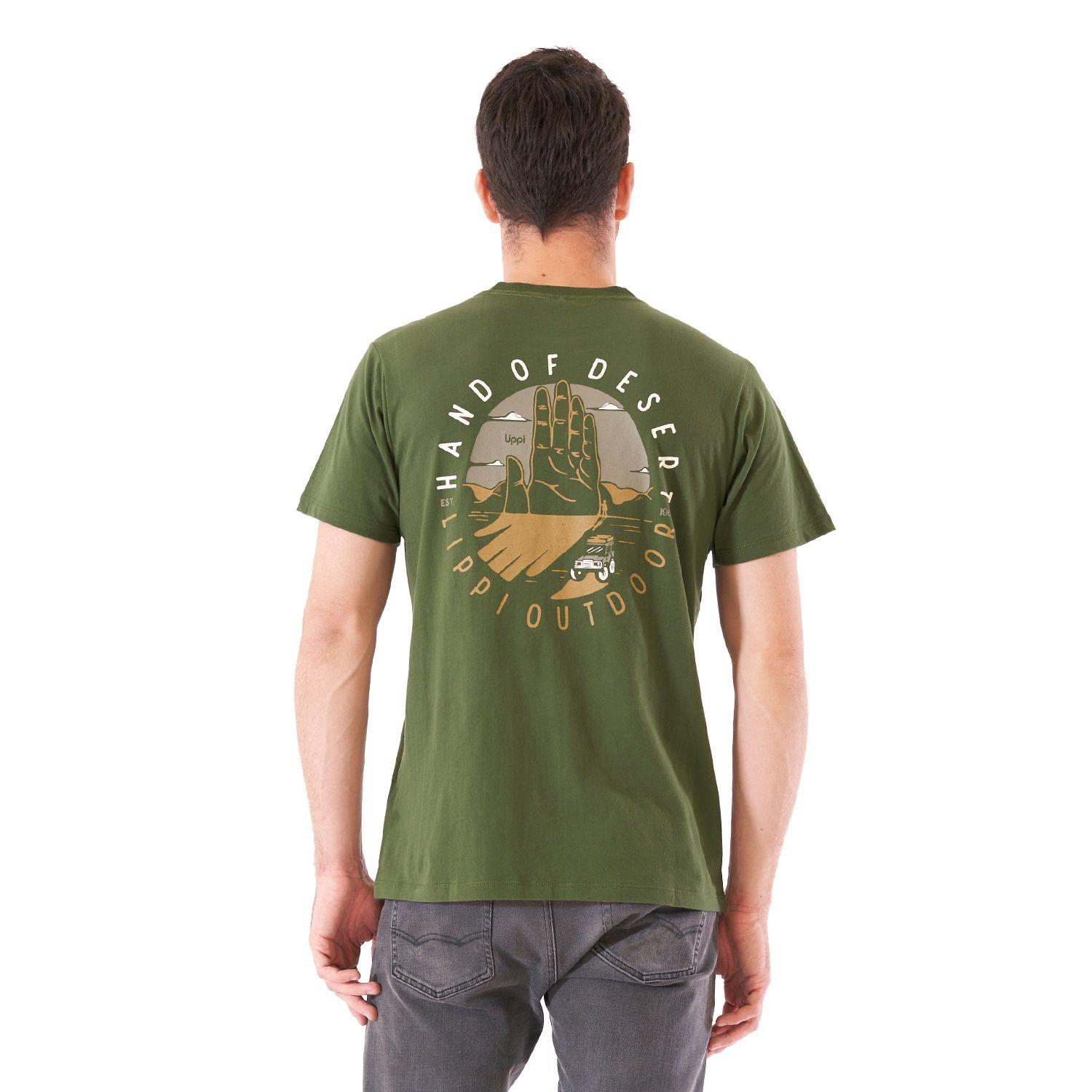 Polera Hombre Terra UV-Stop T-Shirt Verde Militar Lippi-6