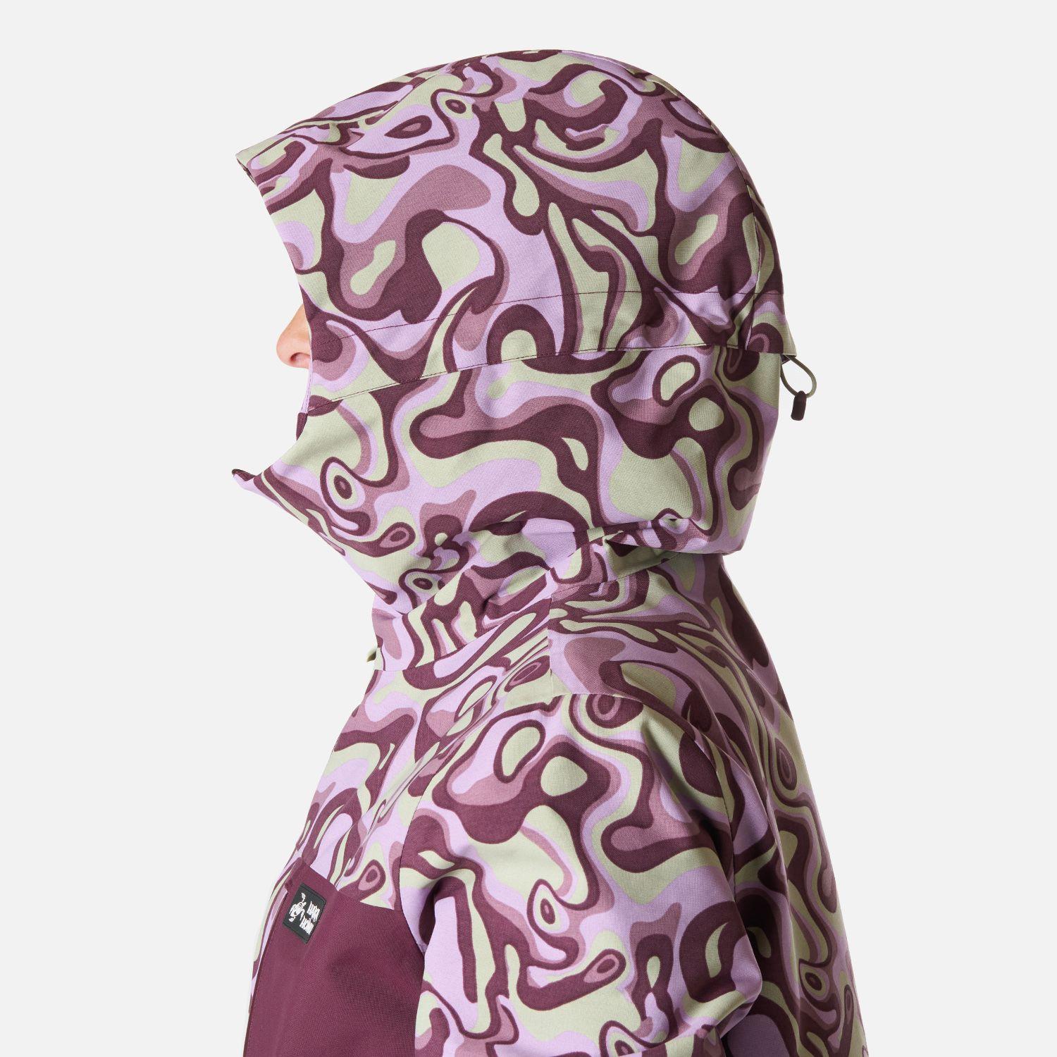 Chaqueta Mujer Yeti Print Malva Haka Honu I26-4