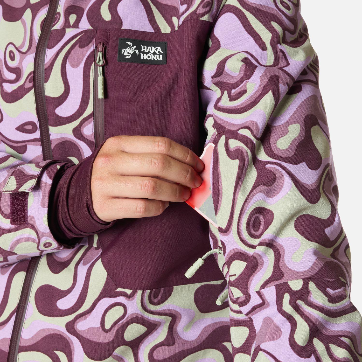 Chaqueta Mujer Yeti Print Malva Haka Honu I26-6