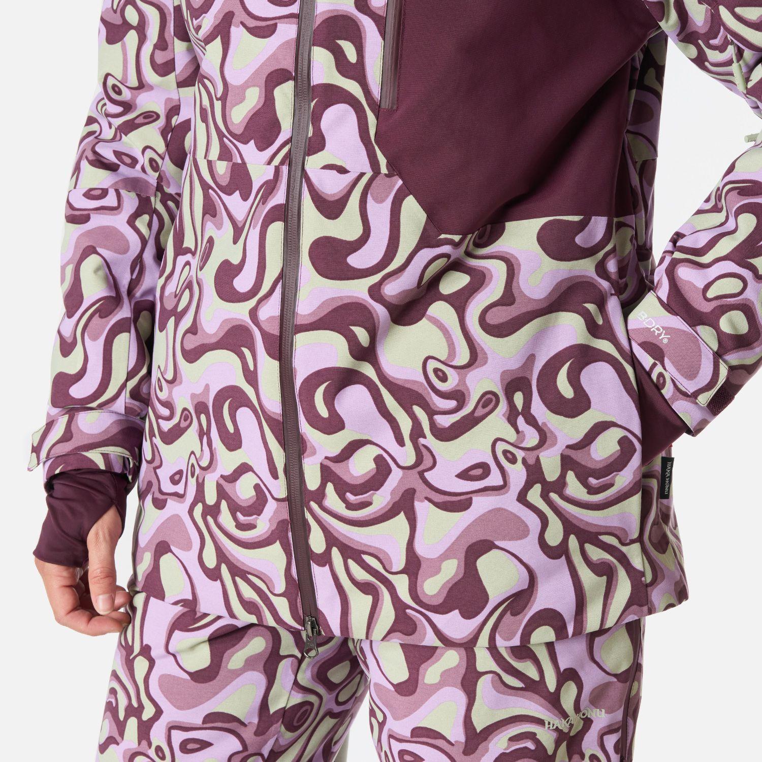 Chaqueta Mujer Yeti Print Malva Haka Honu I26-7