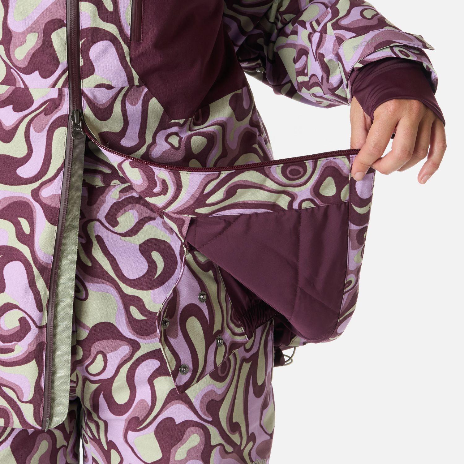 Chaqueta Mujer Yeti Print Malva Haka Honu I26-8