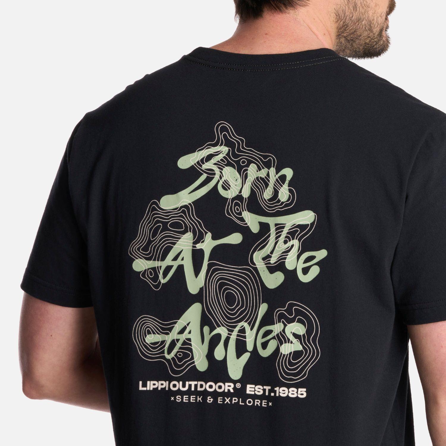 Polera Hombre Explore T-Shirt Negro Lippi-3