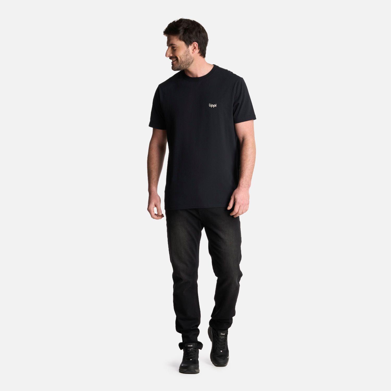Polera Hombre Explore T-Shirt Negro Lippi-4