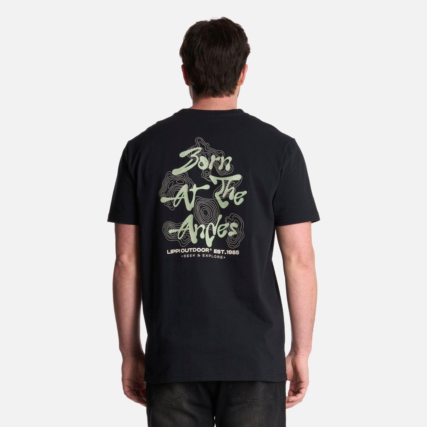 Polera Hombre Explore T-Shirt Negro Lippi-1
