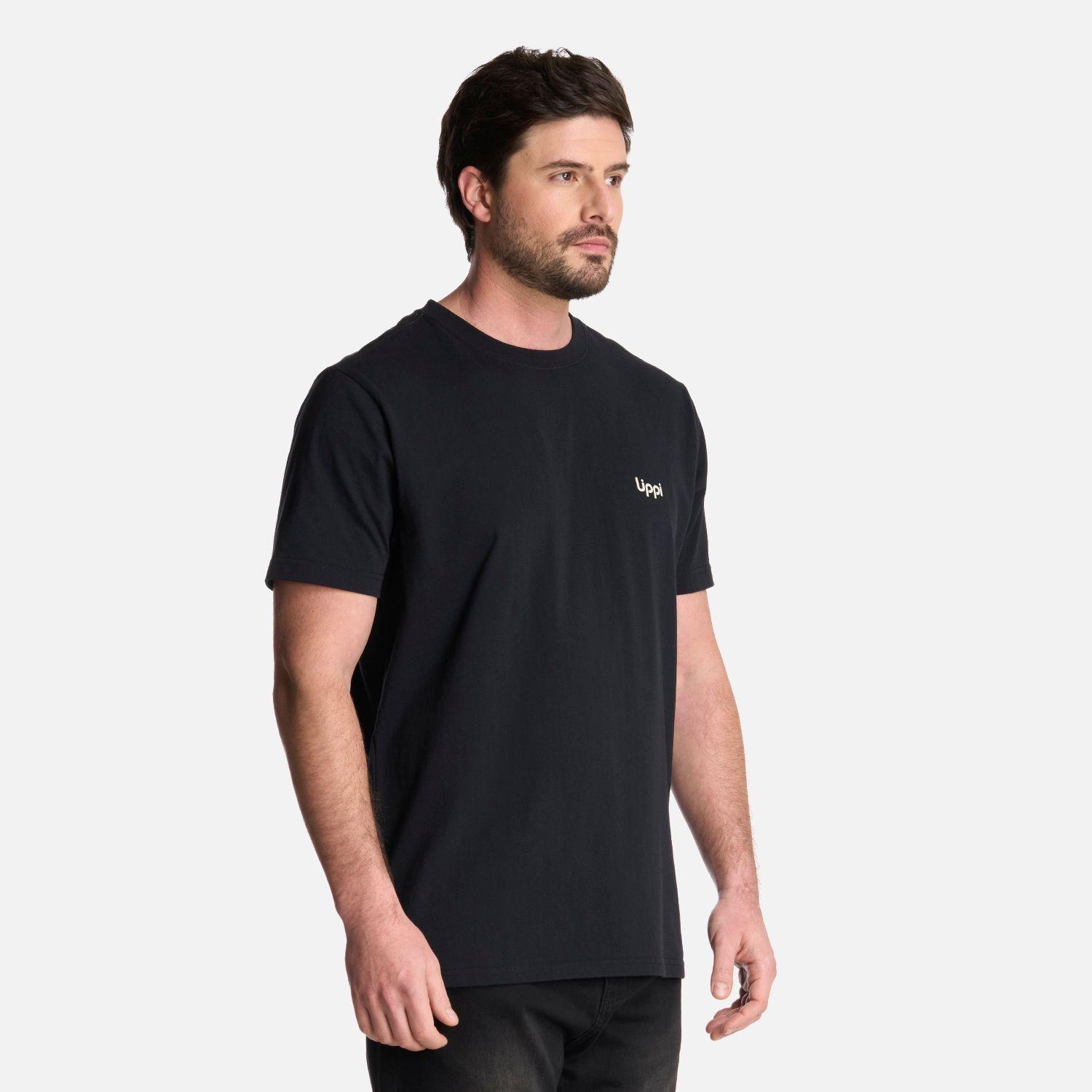 Polera Hombre Explore T-Shirt Negro Lippi-2