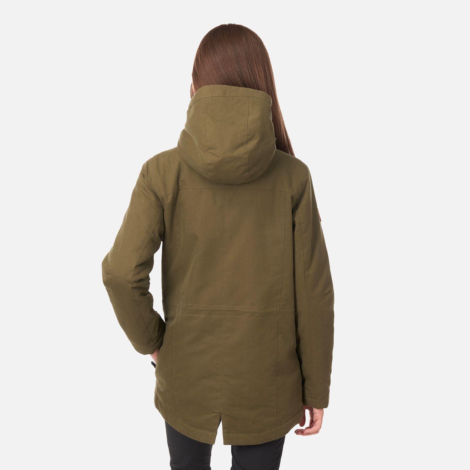 Chaqueta Teen Girl Peumo Canvas Hoody Jacket Oliva Oscuro Lippi-2