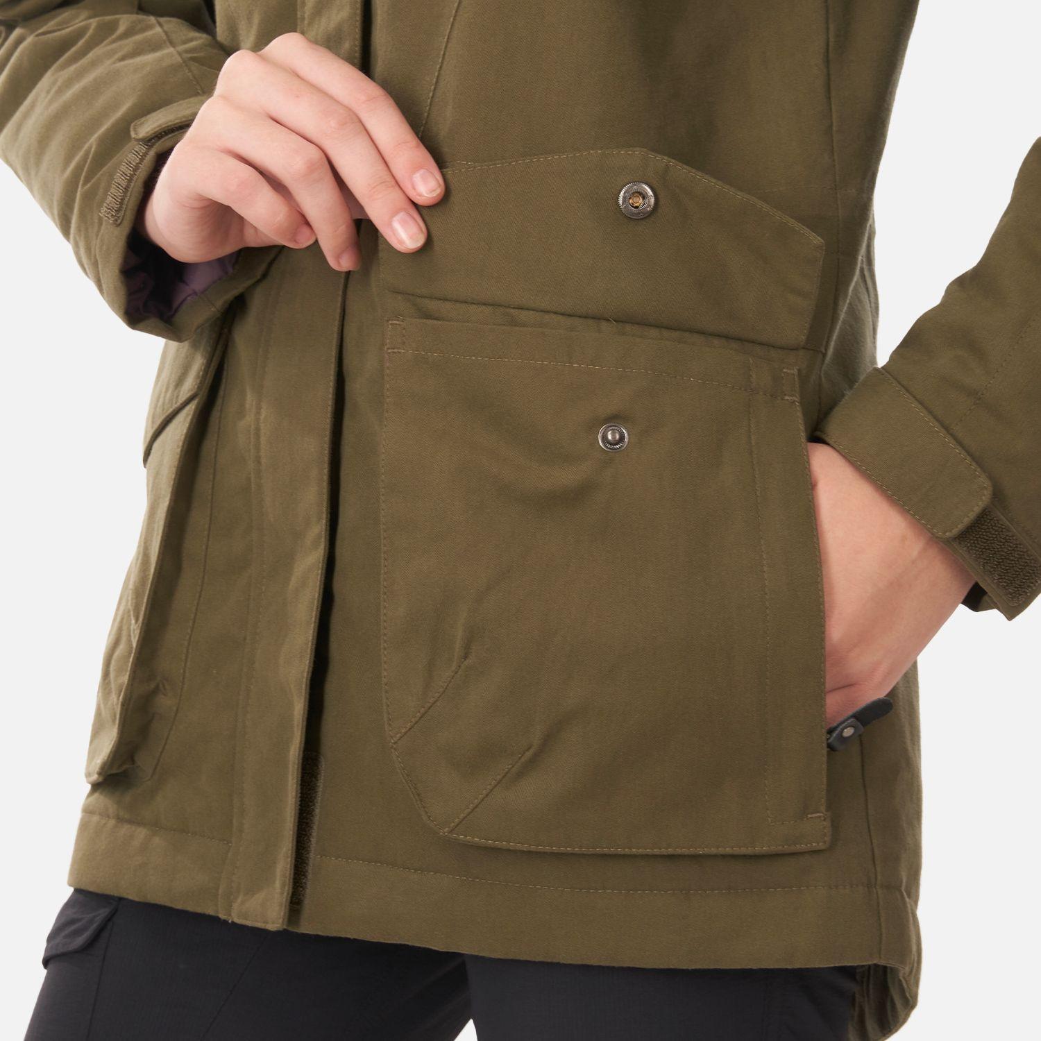 Chaqueta Teen Girl Peumo Canvas Hoody Jacket Oliva Oscuro Lippi-4