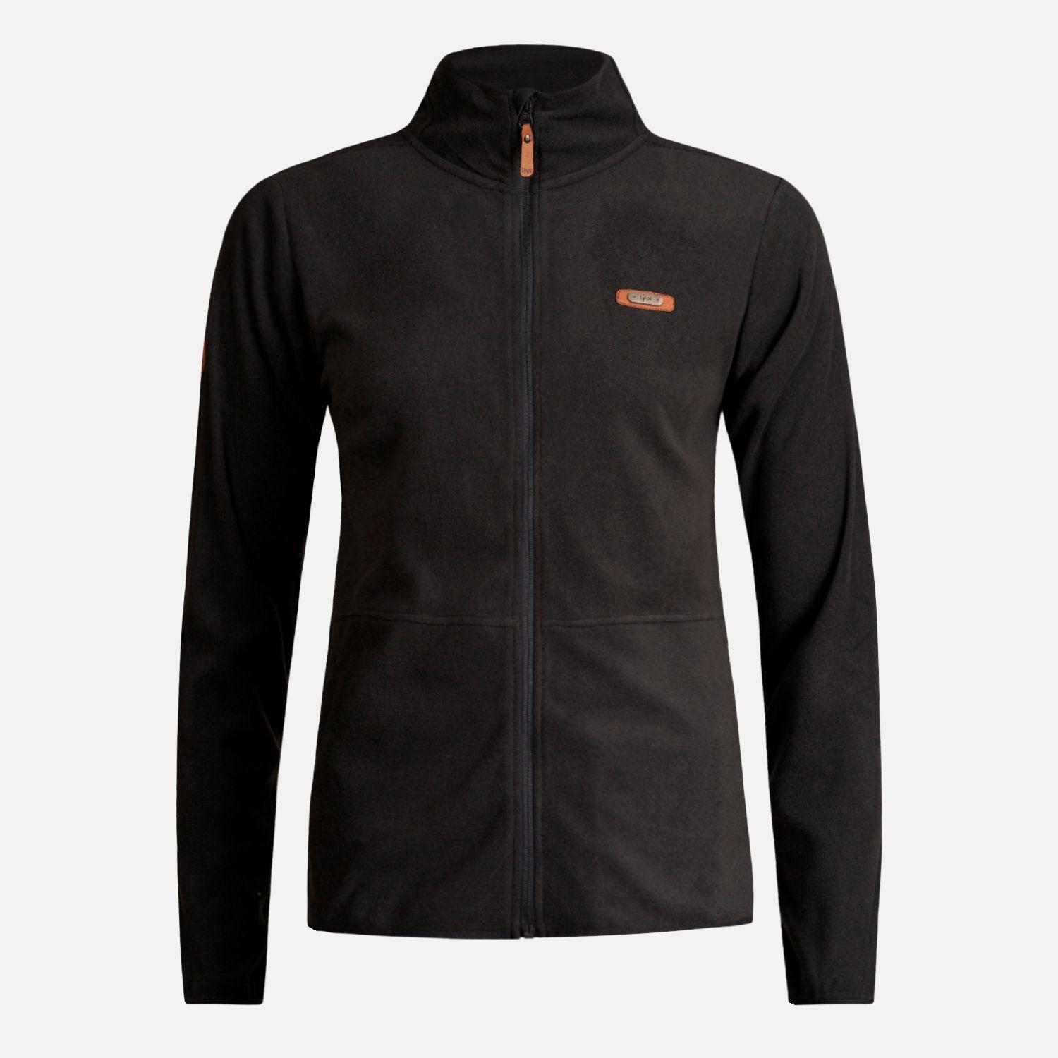 Poleron Teen Girl Stripes Nano-F Full Zip Negro Lippi I23-0