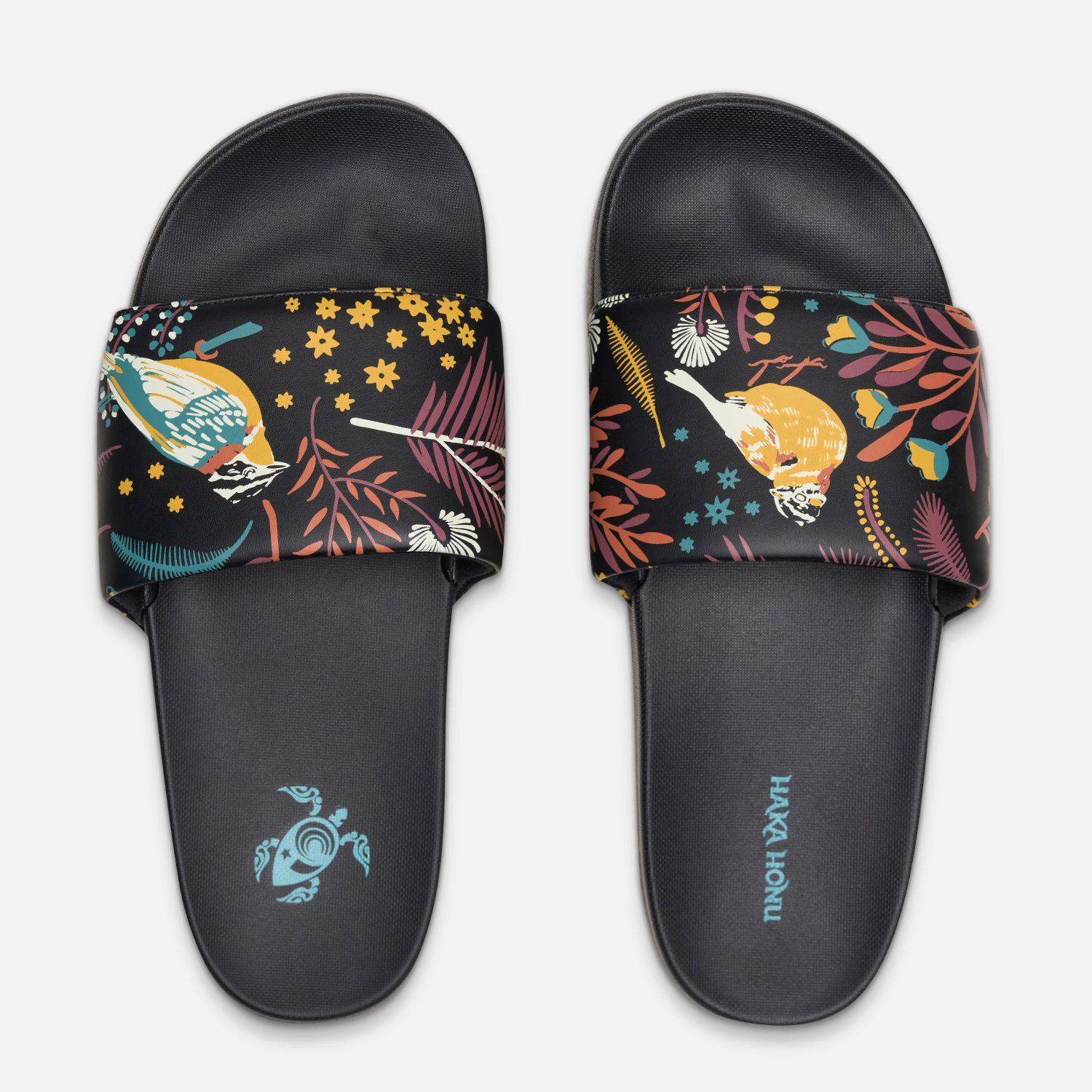 Sandalia Mujer Shalaila Negro Naranjo Haka Honu V26-4