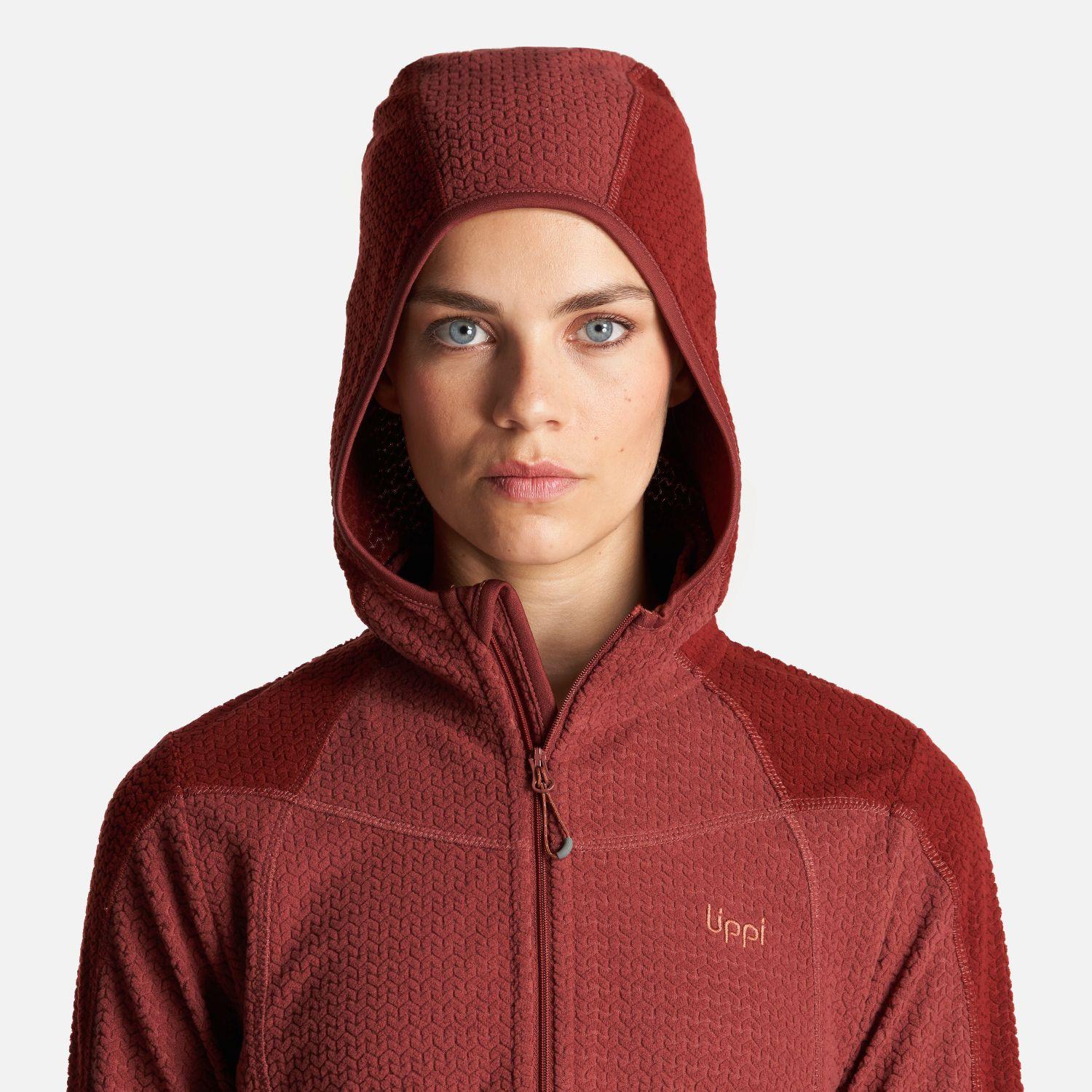 Poleron Mujer Jacaranda Nano-F 14 Zip Hoody Ladrillo Lippi-3