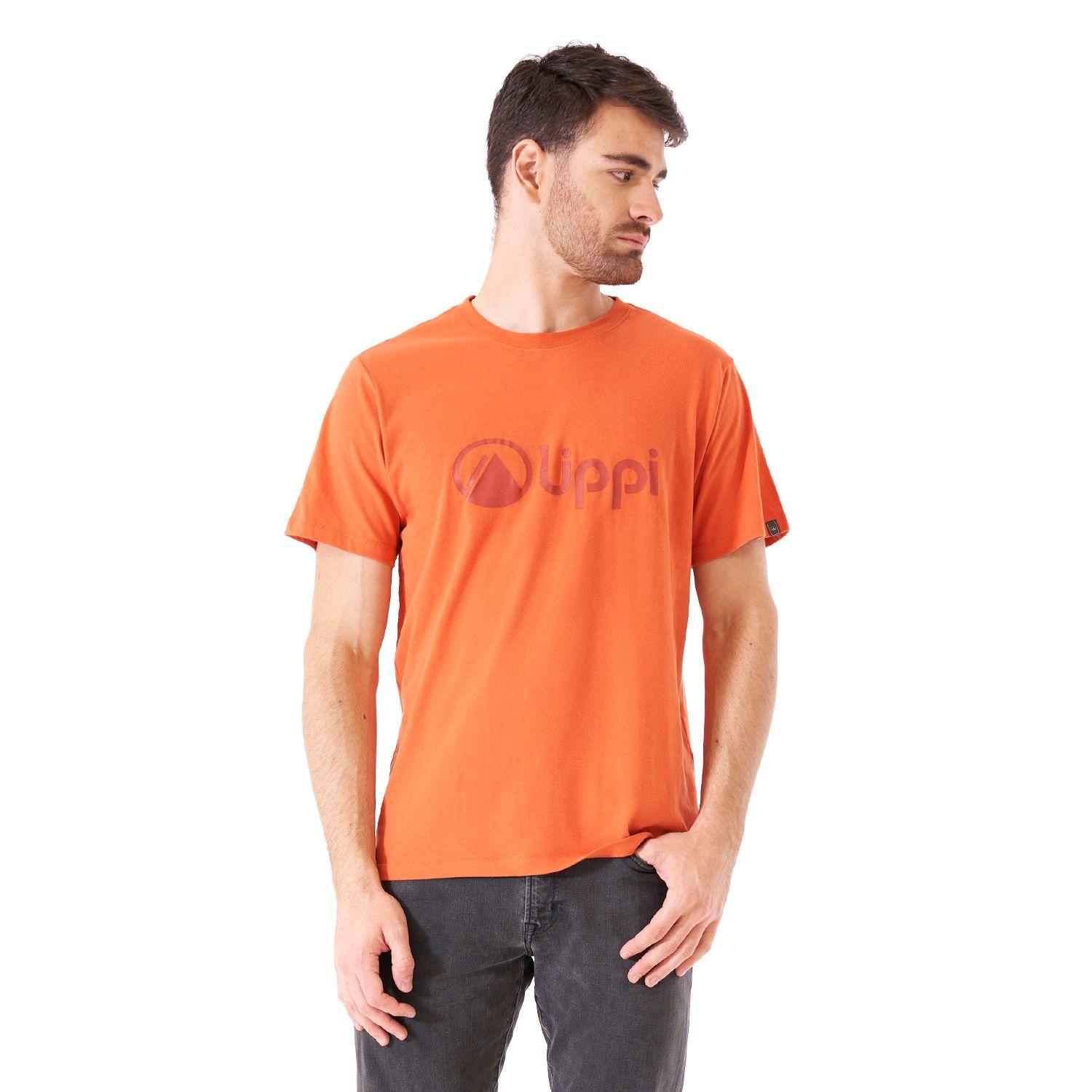 Polera Hombre Logo Lippi UV-Stop T-Shirt Salmon Oscuro Lippi-1