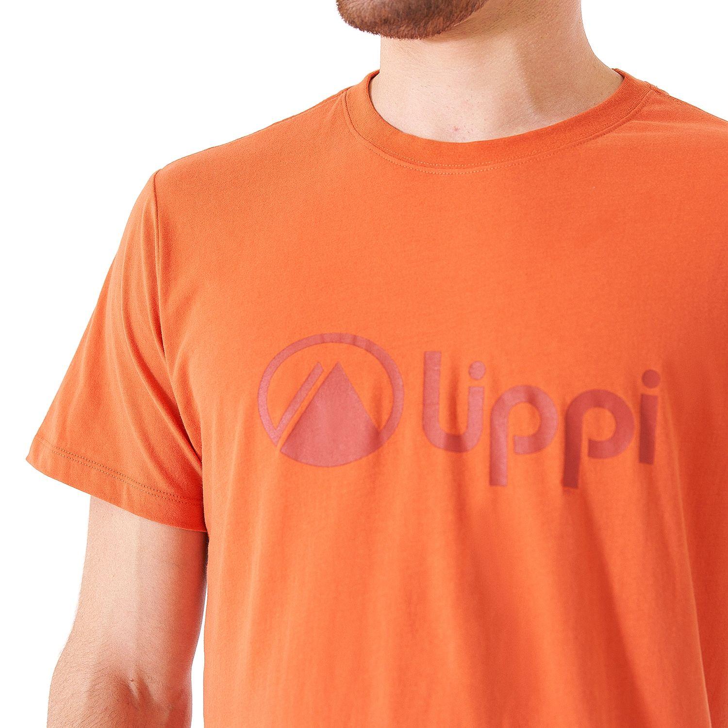 Polera Hombre Logo Lippi UV-Stop T-Shirt Salmon Oscuro Lippi-4