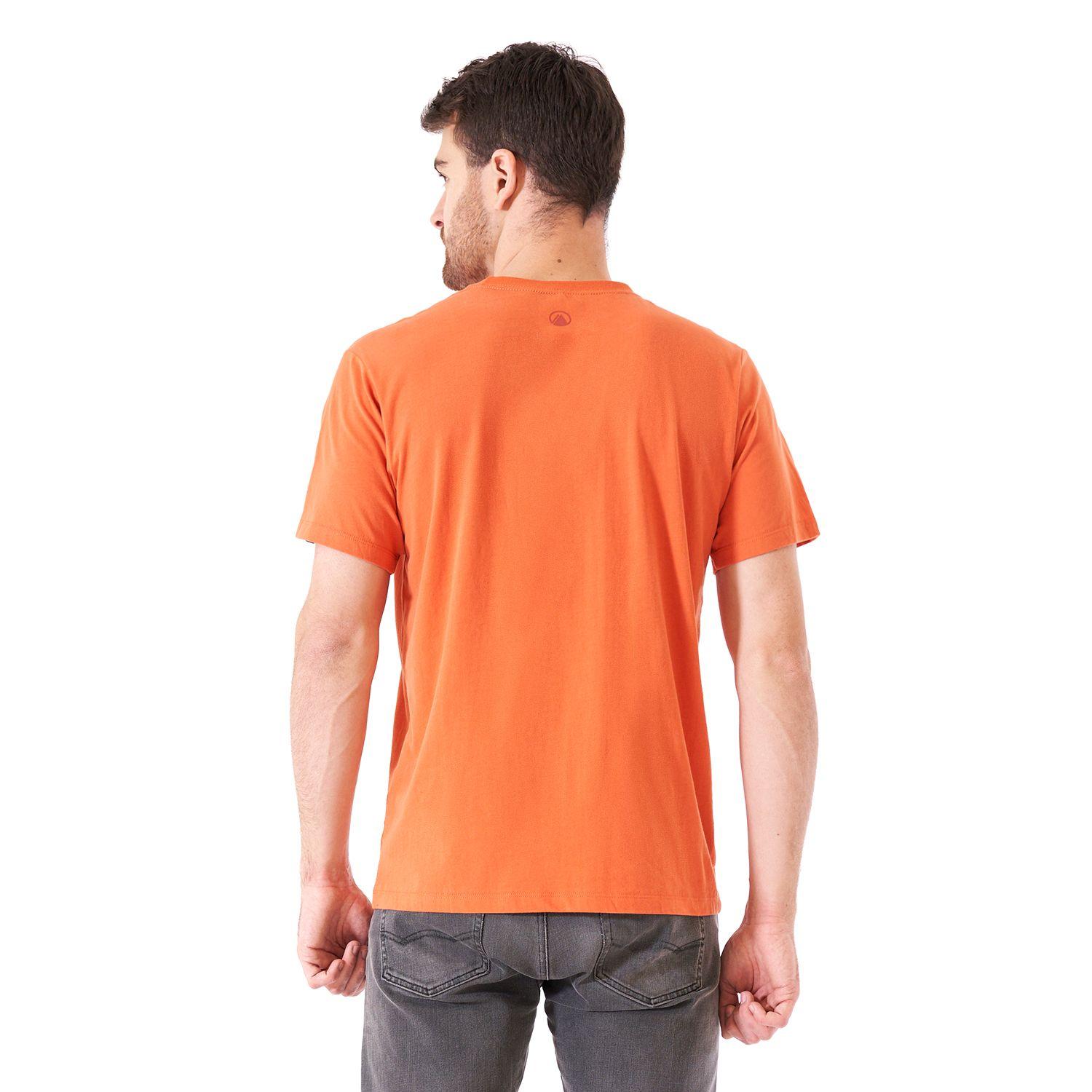 Polera Hombre Logo Lippi UV-Stop T-Shirt Salmon Oscuro Lippi-5