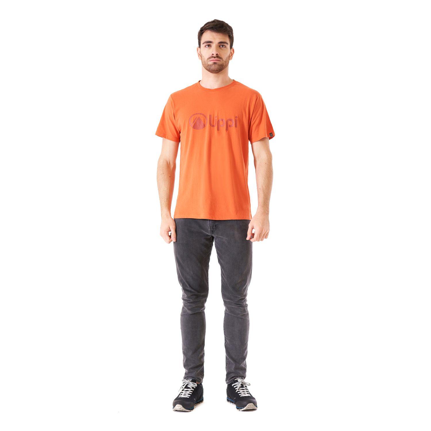 Polera Hombre Logo Lippi UV-Stop T-Shirt Salmon Oscuro Lippi-6