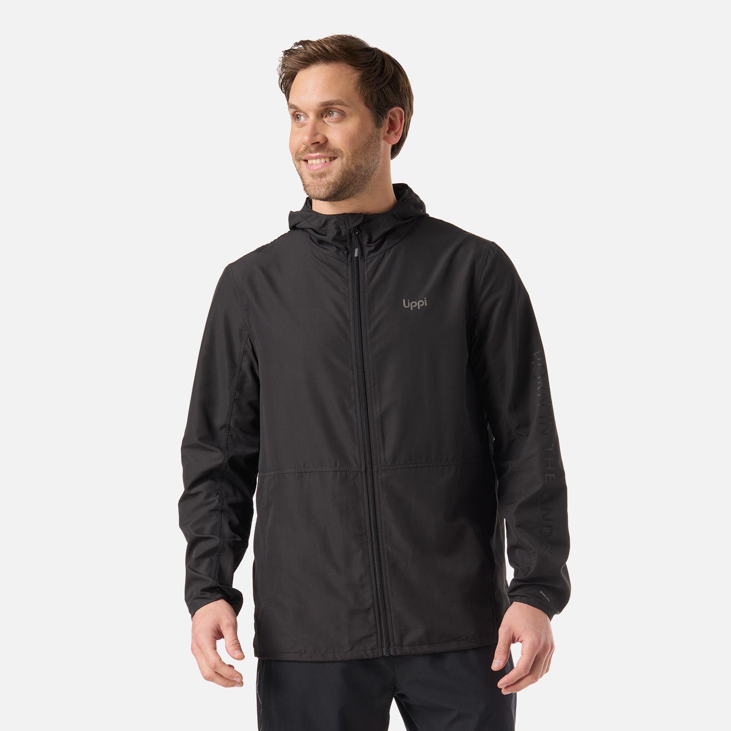 Chaqueta Hombre Nightfall WindBreaker Hoody Jacket Negro Lippi V26-0