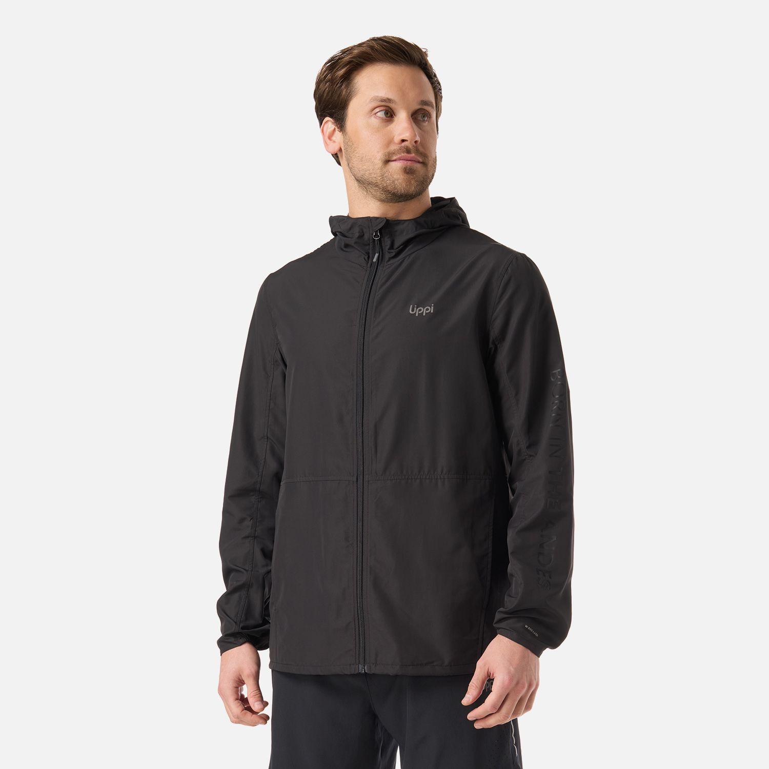 Chaqueta Hombre Nightfall WindBreaker Hoody Jacket Negro Lippi V26-1