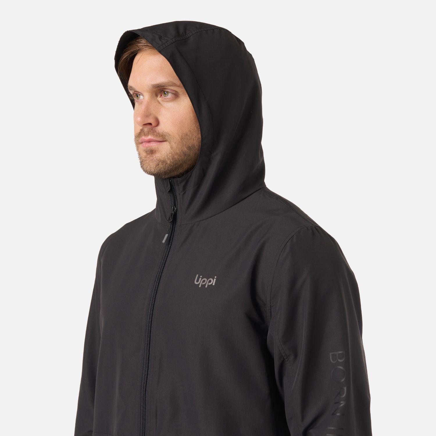 Chaqueta Hombre Nightfall WindBreaker Hoody Jacket Negro Lippi V26-3