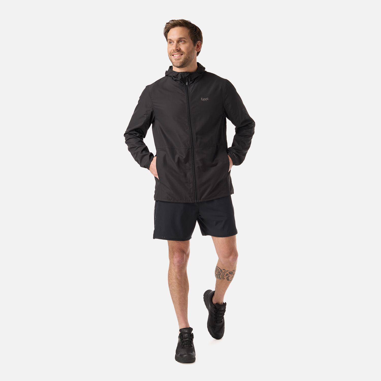 Chaqueta Hombre Nightfall WindBreaker Hoody Jacket Negro Lippi V26-7