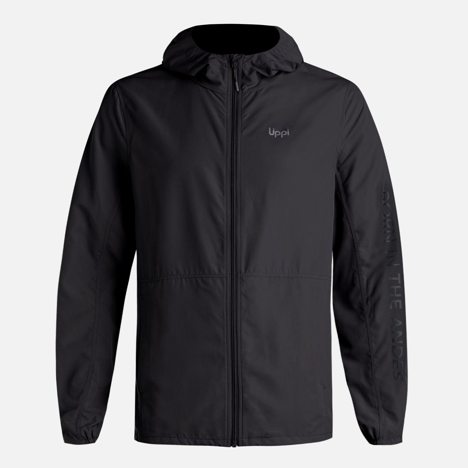Chaqueta Hombre Nightfall WindBreaker Hoody Jacket Negro Lippi V26-8