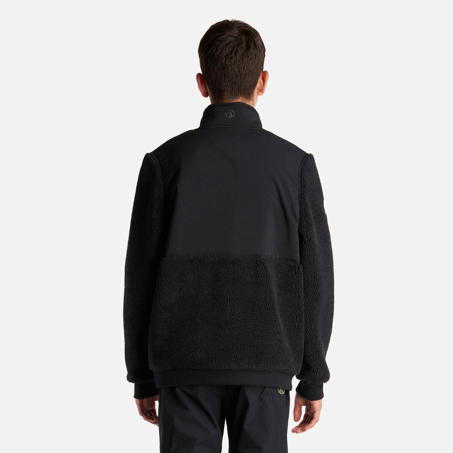 Chaqueta Teen Boy Glaciar Sherpa Pro 1/4 Zip Jacket  Negro Lippi-3