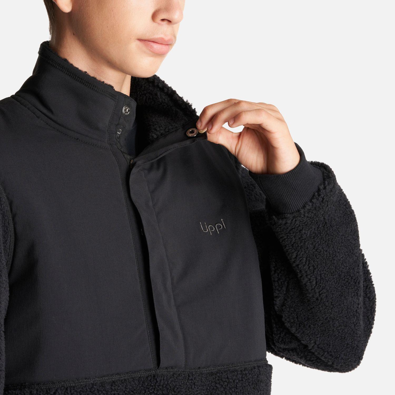 Chaqueta Teen Boy Glaciar Sherpa Pro 1/4 Zip Jacket  Negro Lippi-4