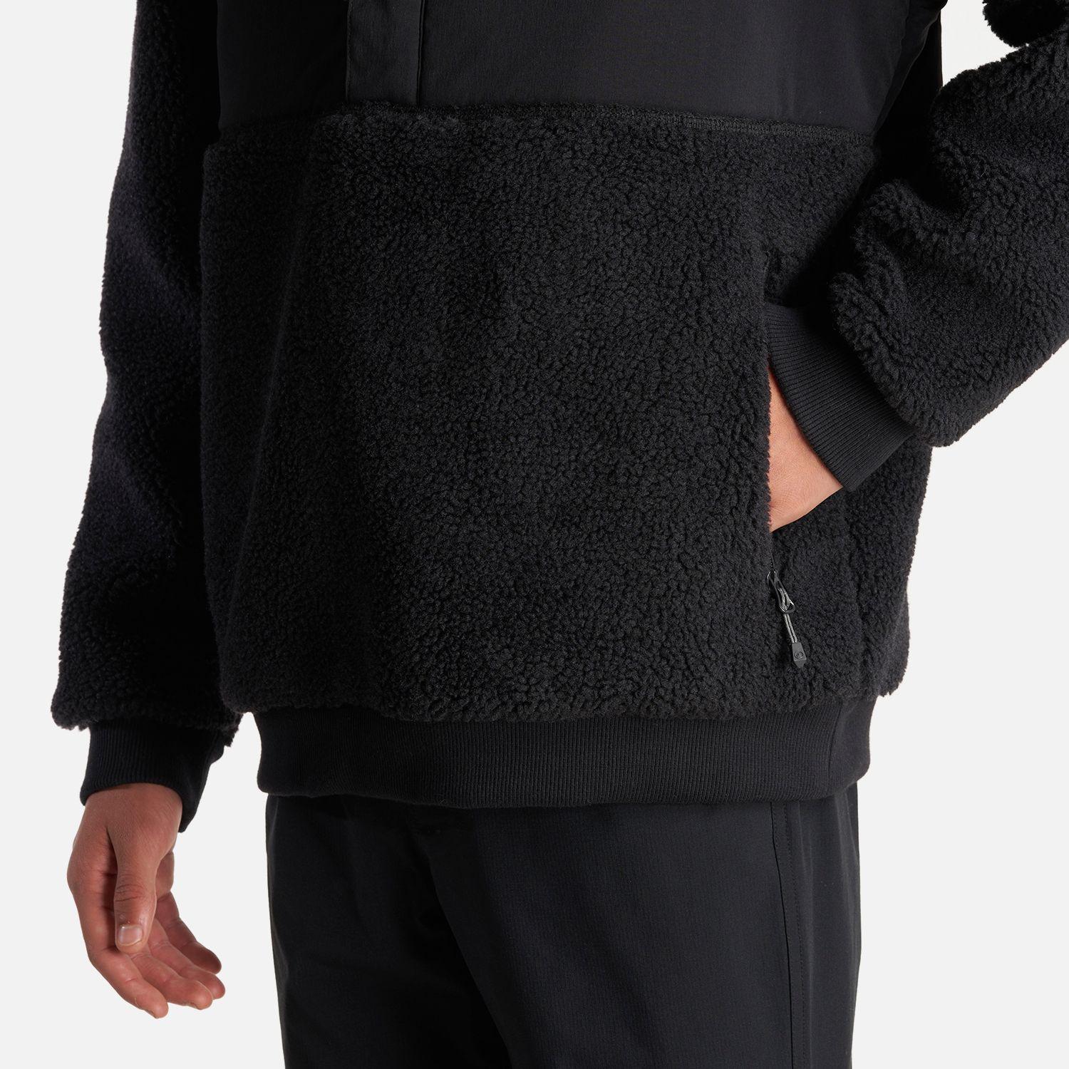 Chaqueta Teen Boy Glaciar Sherpa Pro 1/4 Zip Jacket  Negro Lippi-5