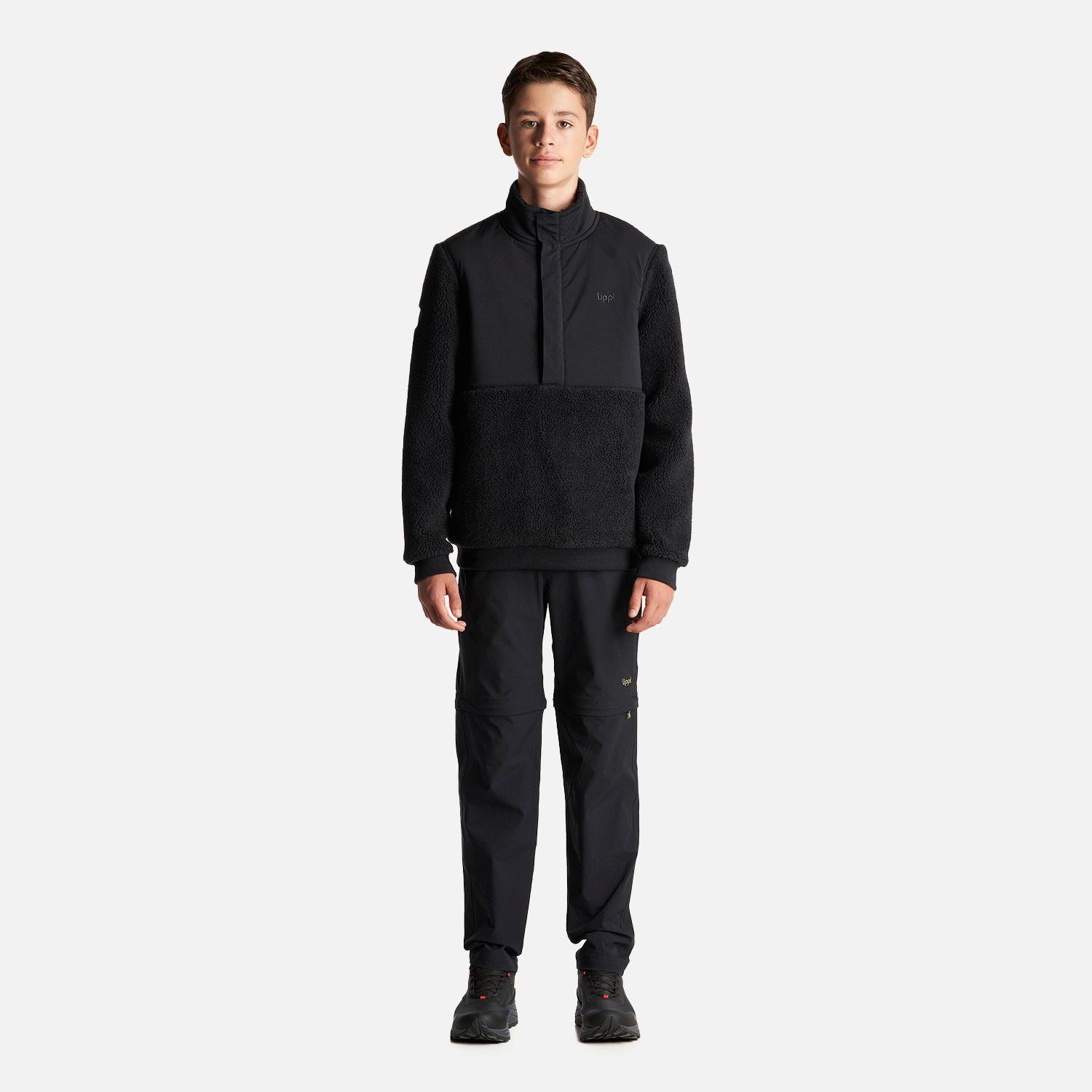 Chaqueta Teen Boy Glaciar Sherpa Pro 1/4 Zip Jacket  Negro Lippi-6