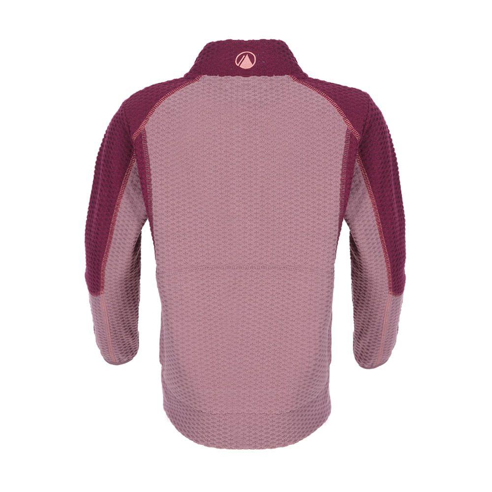 Poleron Niña Saltamontes Nano-F 1/4 Zip Palo Rosa Lippi-1