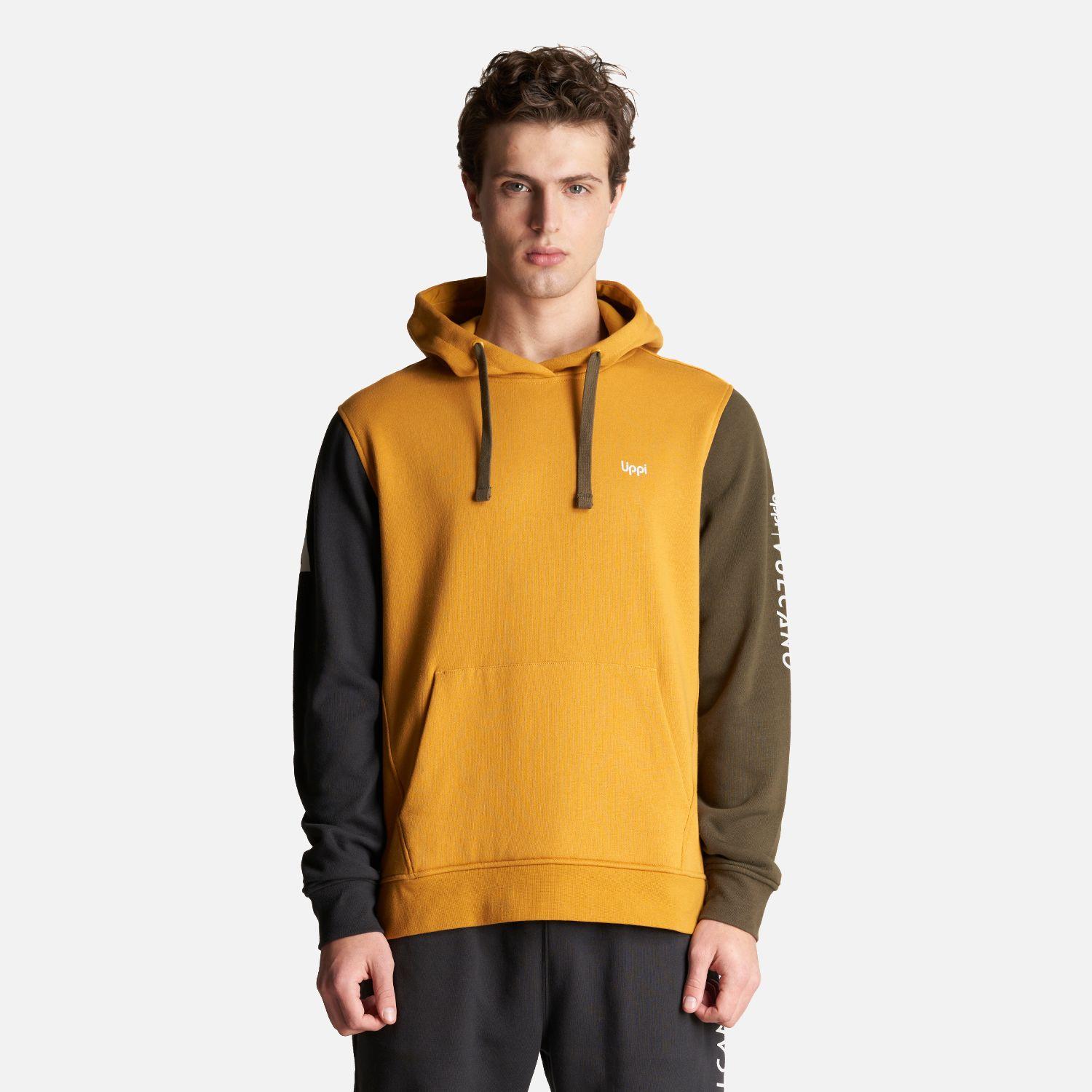 Poleron Hombre Insigne Vulcano Hoody Sweatshirt Mostaza Lippi-1