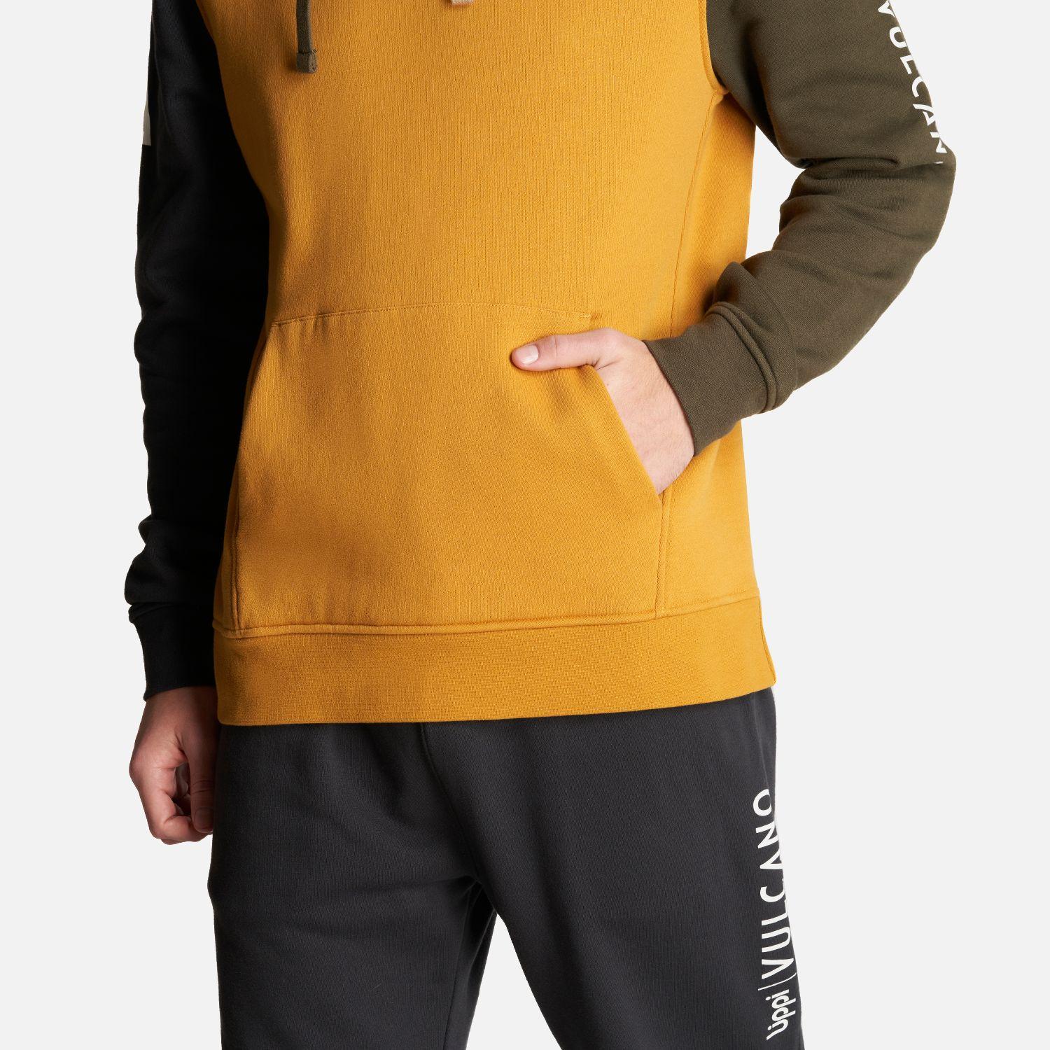 Poleron Hombre Insigne Vulcano Hoody Sweatshirt Mostaza Lippi-7